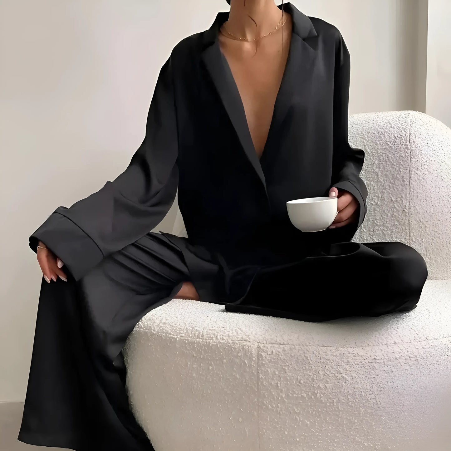 Pyjama en satin large