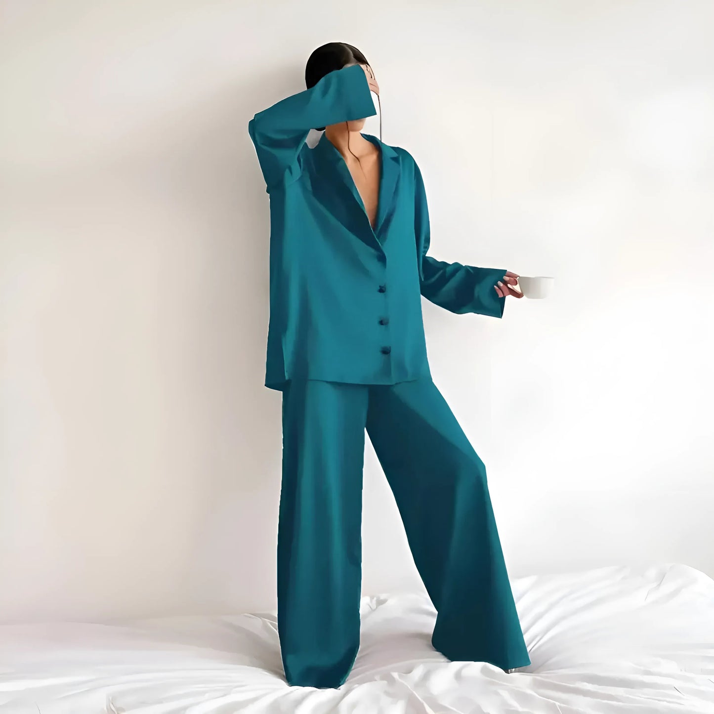 Pyjama en satin large