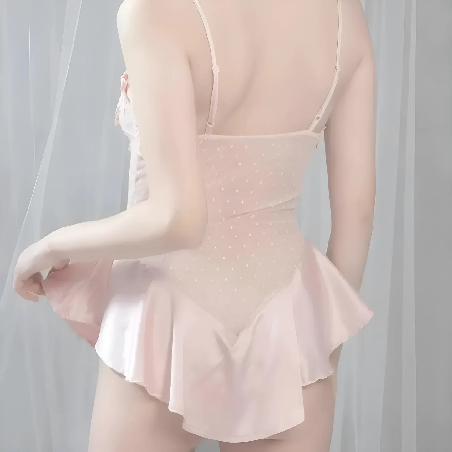 Pyjama une pièce pour femmes avec dentelle