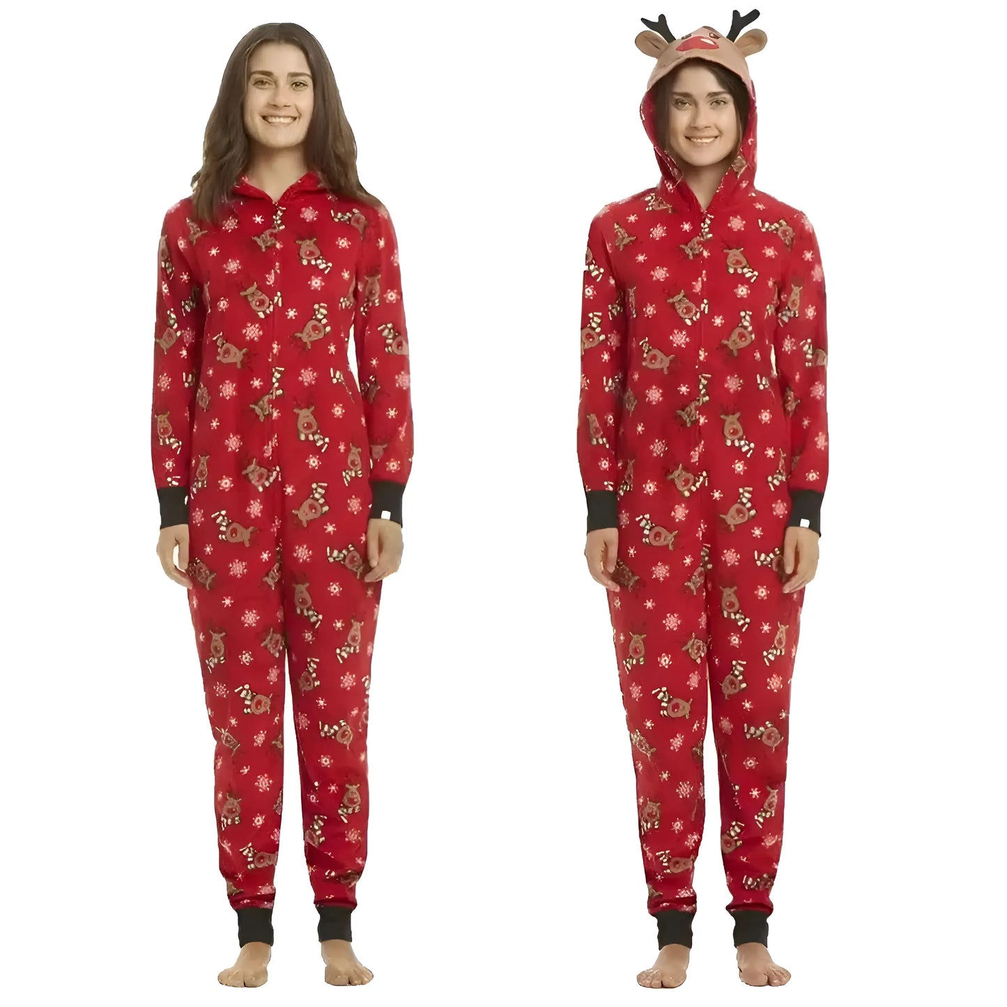 Pyjama une pièce pour femmes sur le thème de Noël