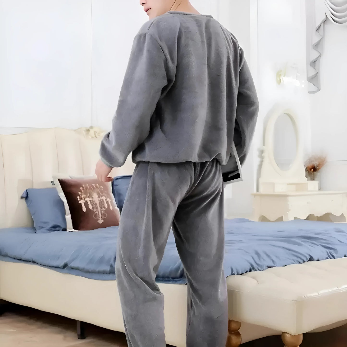 Pyjamas en polaire chaude pour hommes
