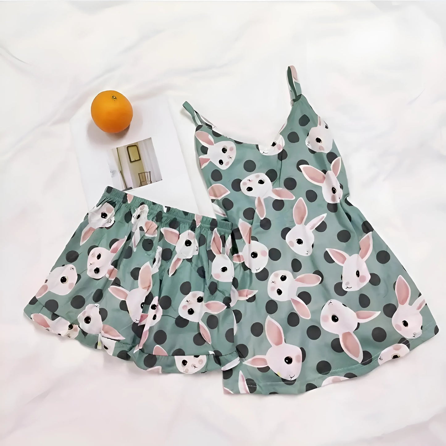 Pyjamas imprimé de lapin pour femmes