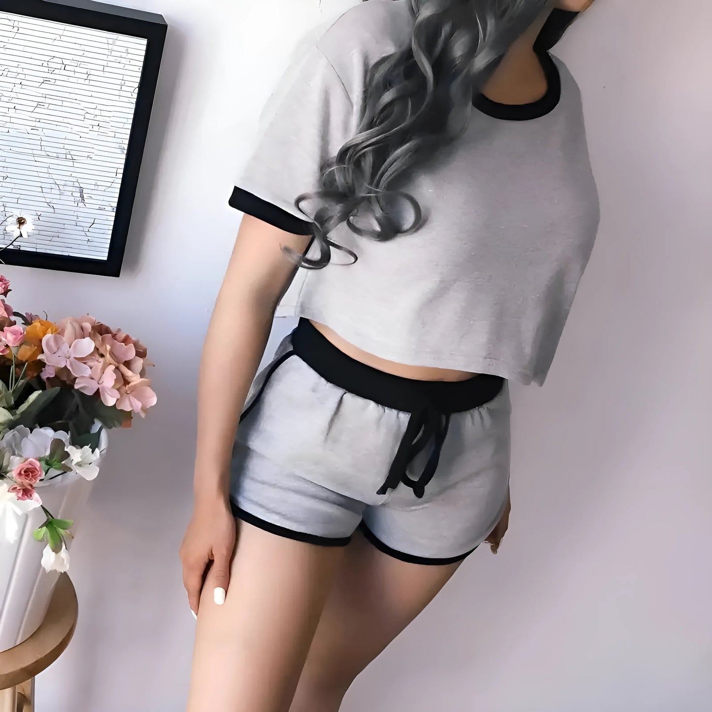 Pyjamas pour femmes avec t-shirt ample