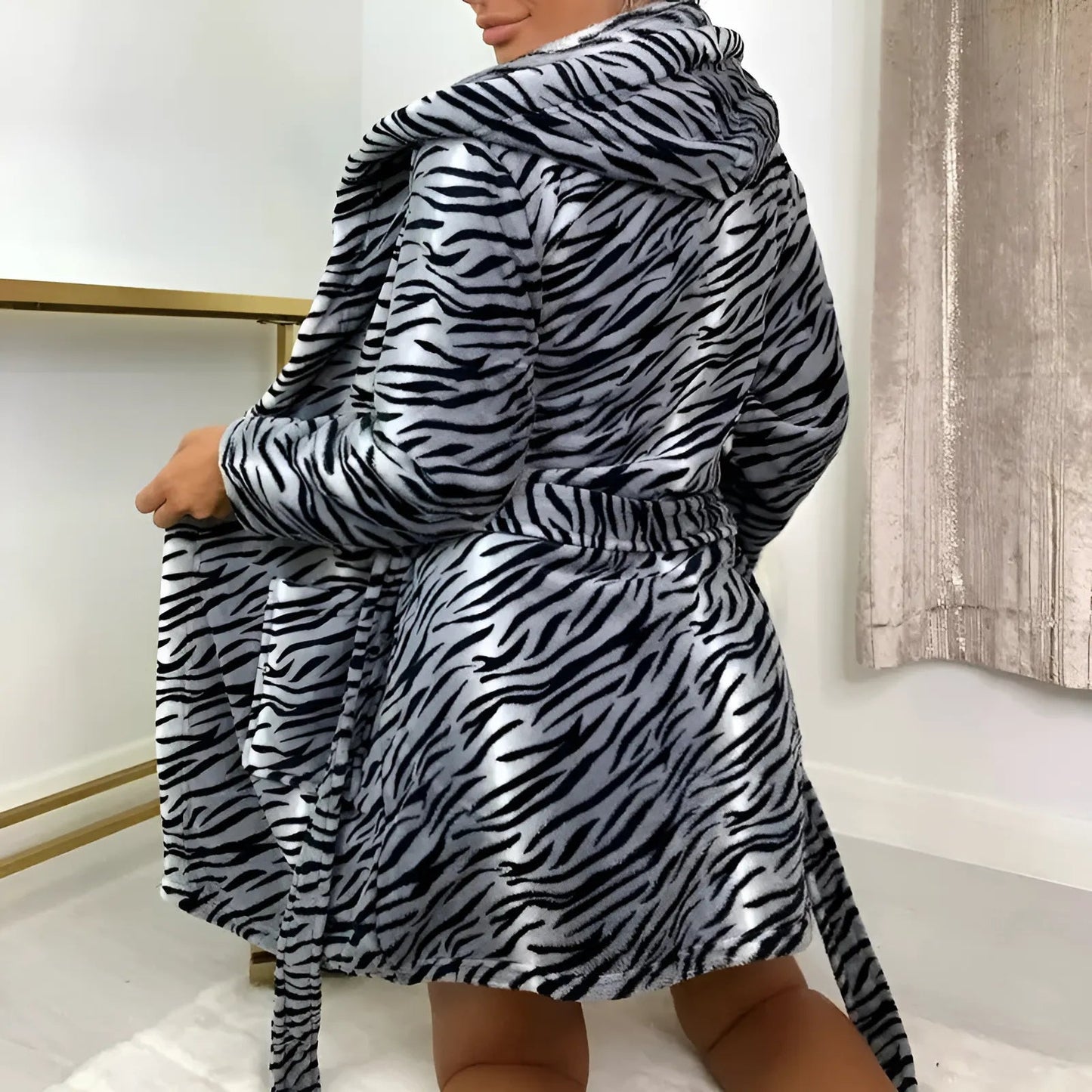 Robe à imprimé zèbre