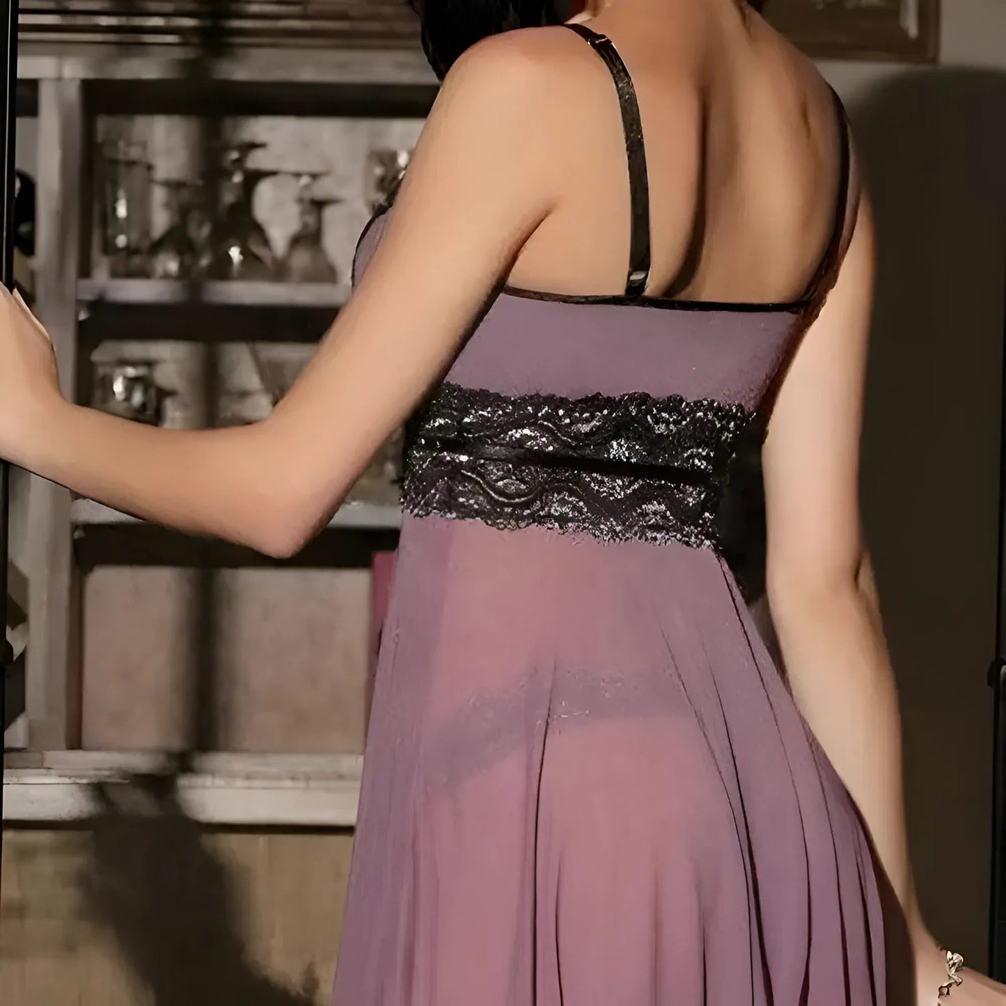 Robe de nuit cintrée à la taille