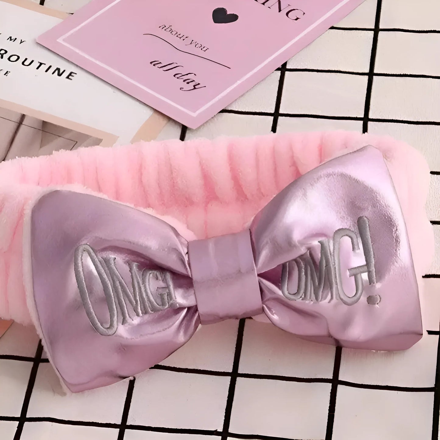 Rose Bandeau en satin avec nœud
