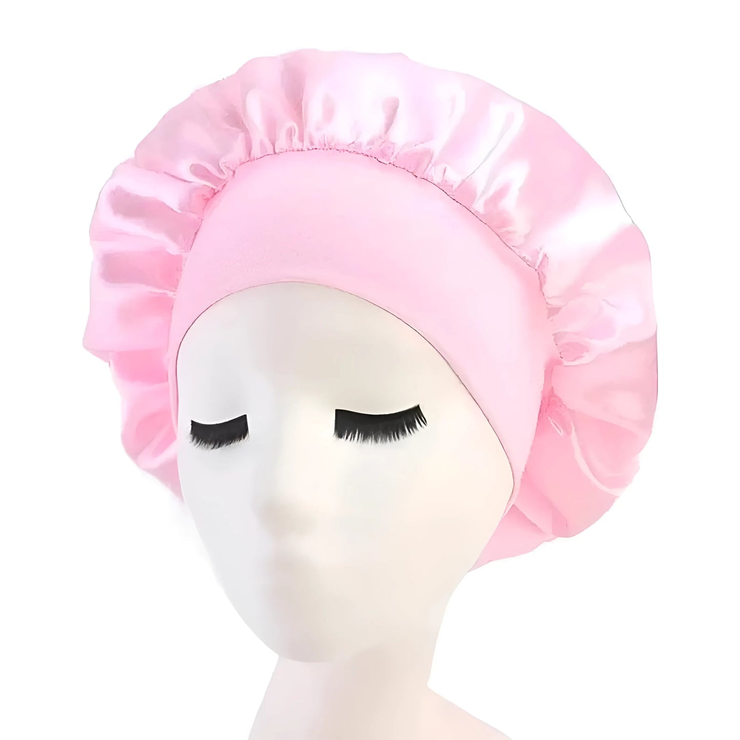 Rose Bonnet de sommeil en satin avec large bande élastique