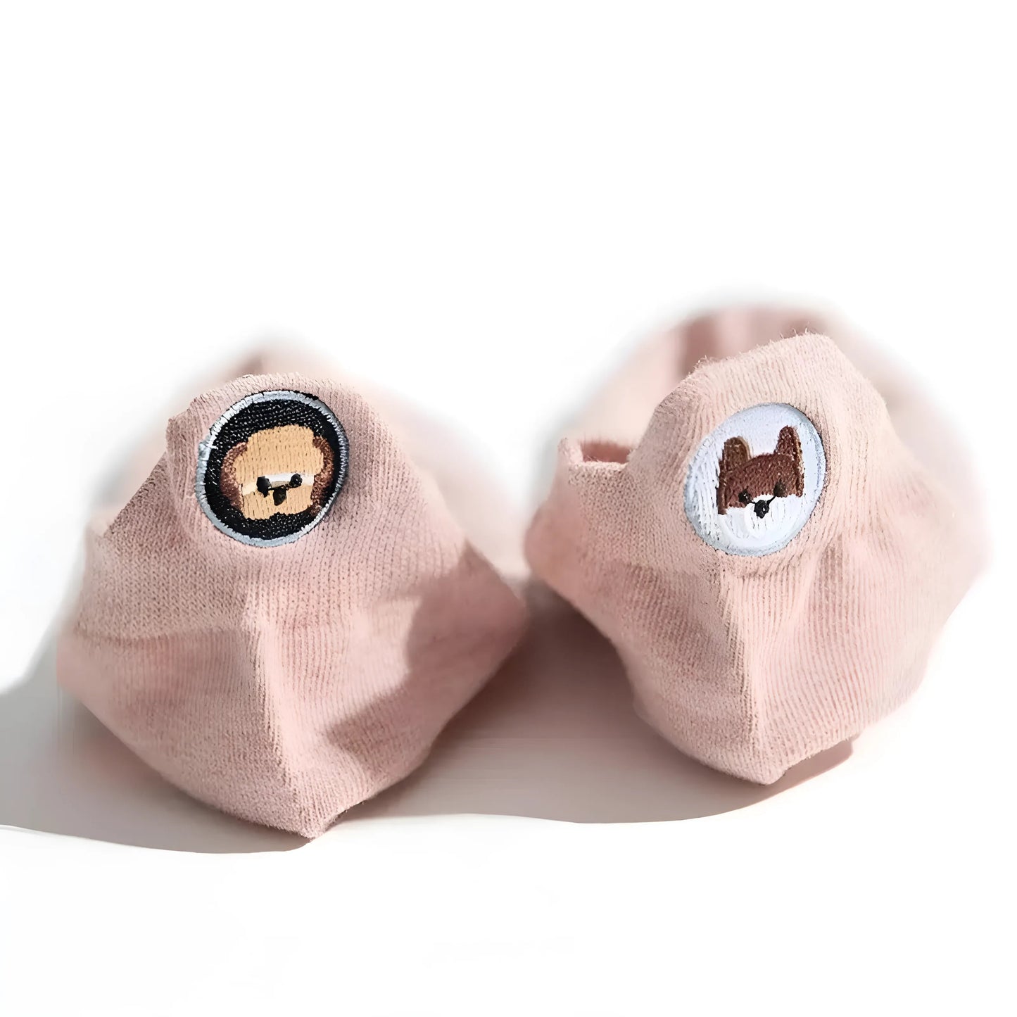 Rose Chaussettes pour femmes avec talon allongé