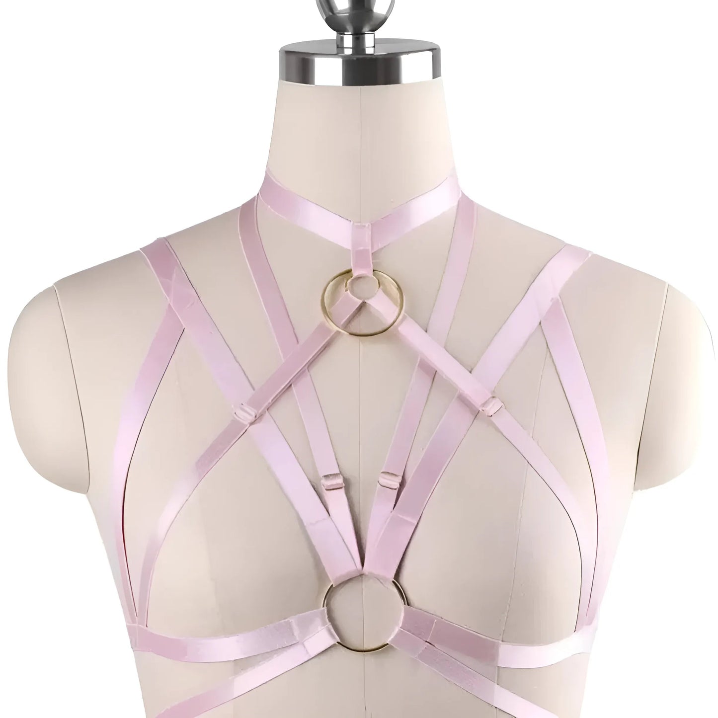 Rose clair Harnais de couleur pastel