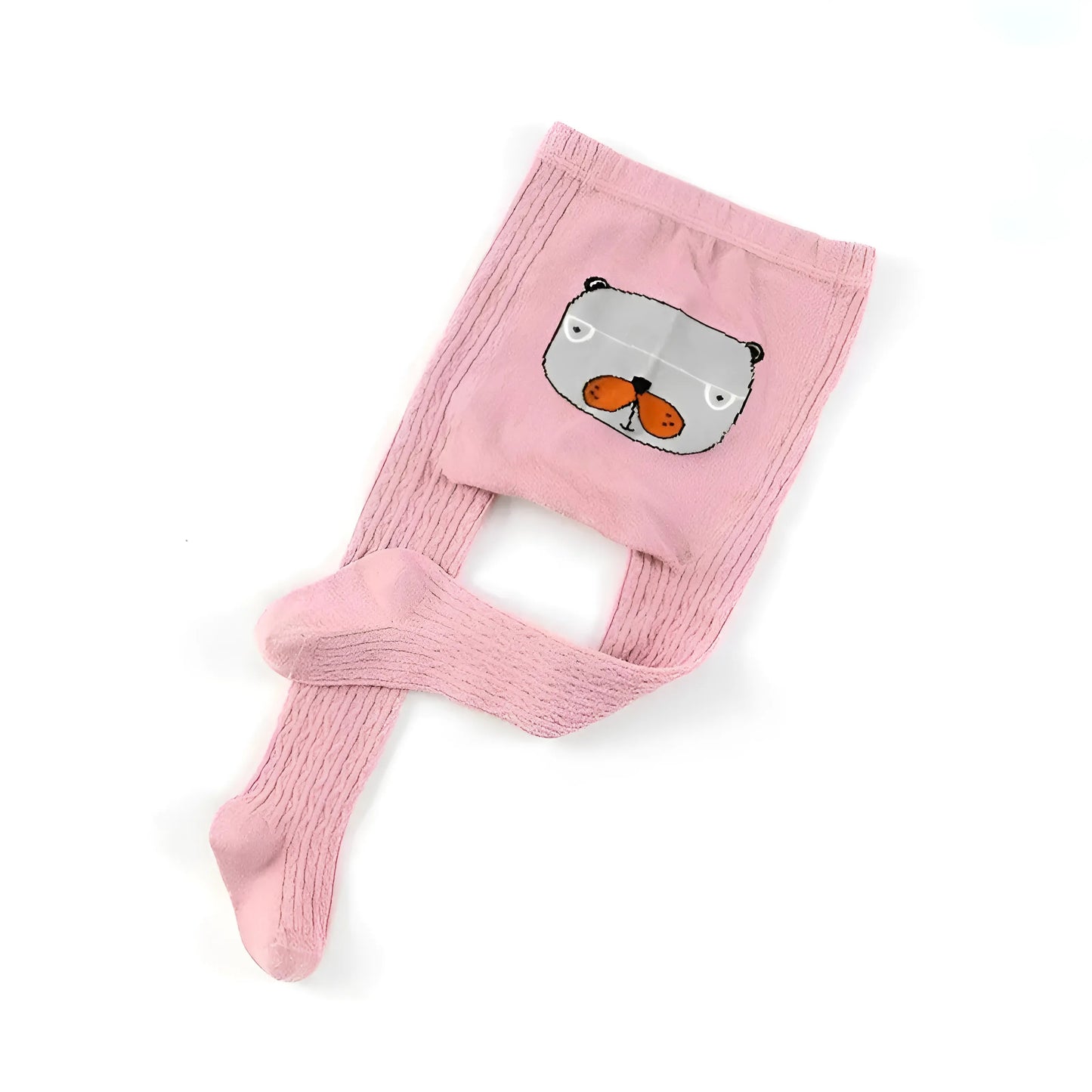 Rose Collants pour enfants avec des motifs d'animaux
