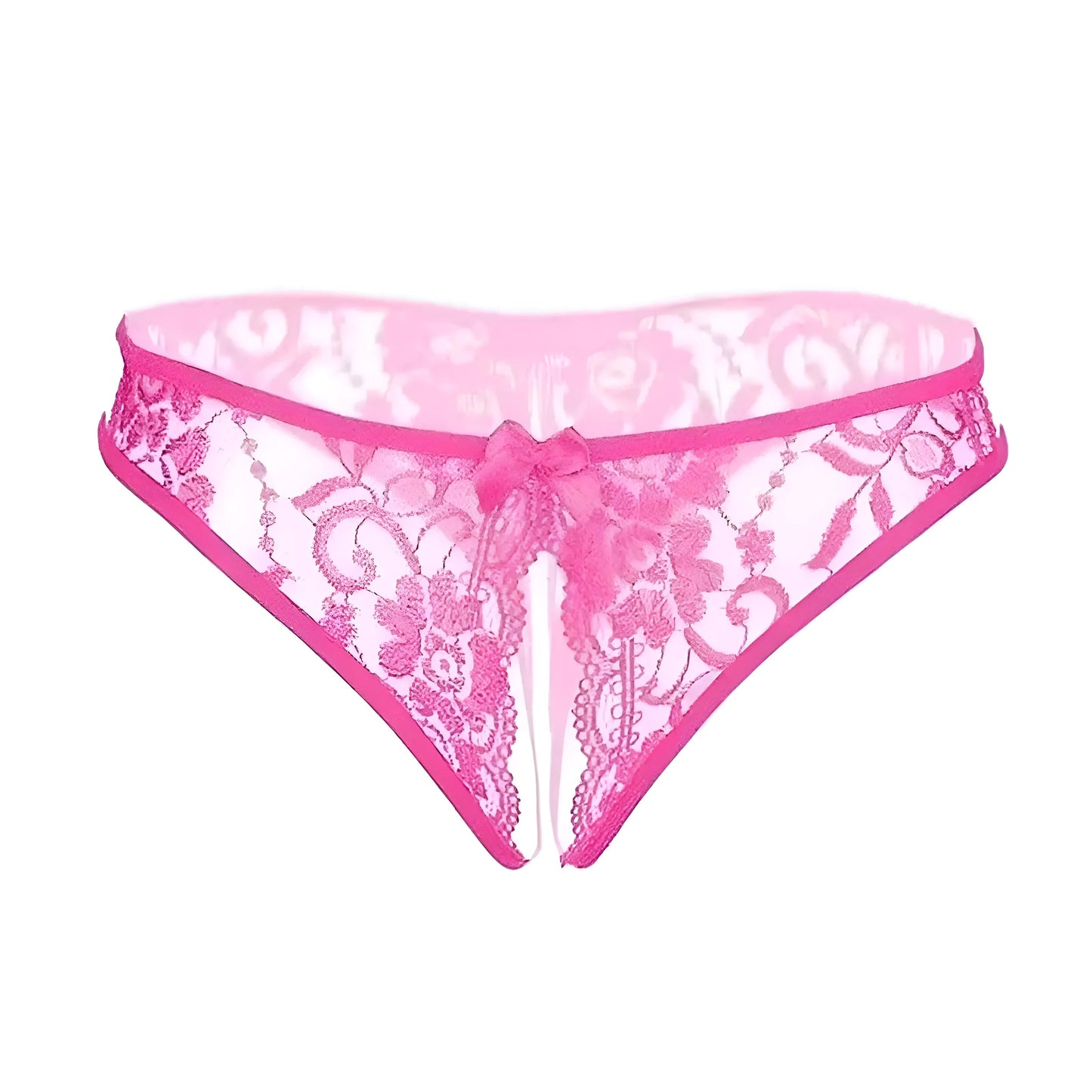 Rose Culotte en dentelle avec découpe et détail de nœud