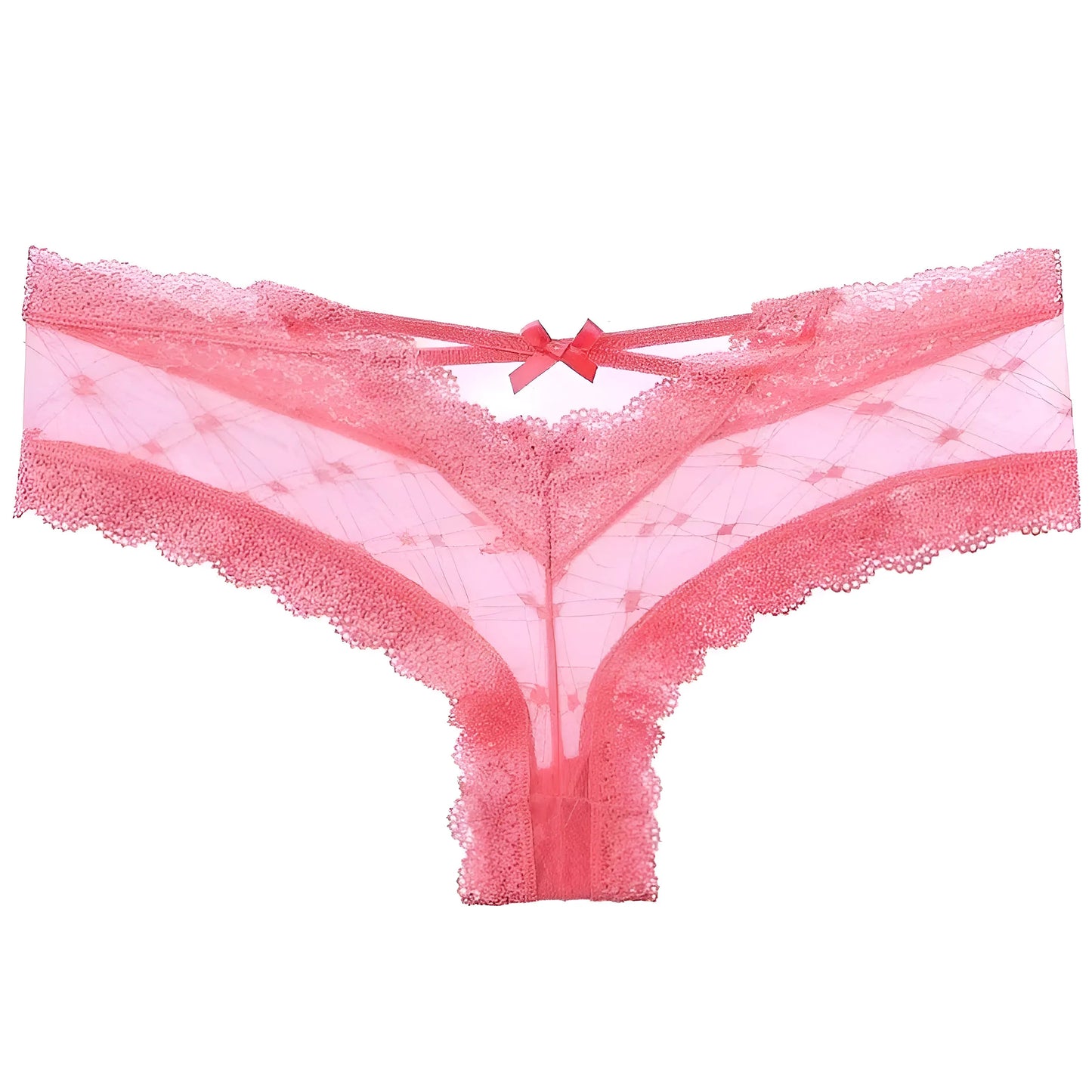 Rose Culotte en dentelle avec des bretelles à l'arrière