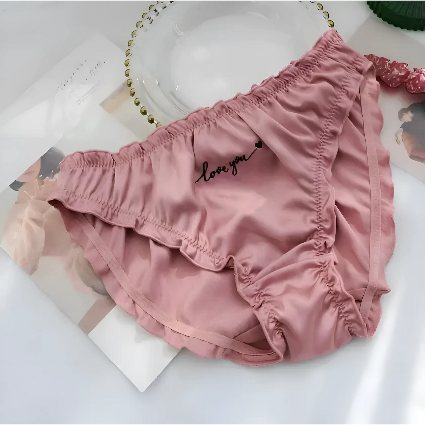 Rose Culotte en dentelle lâche
