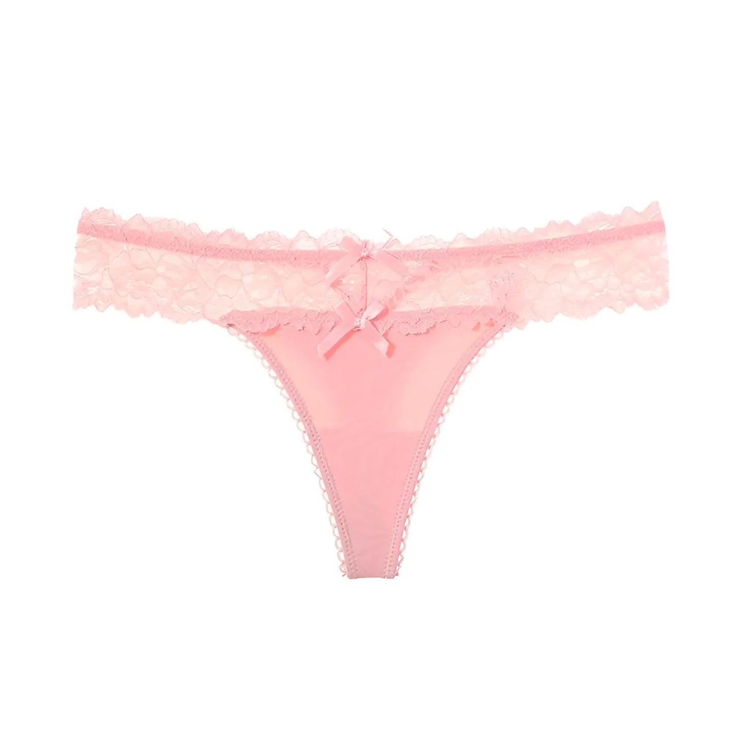 Rose Culottes pour femmes avec dentelle