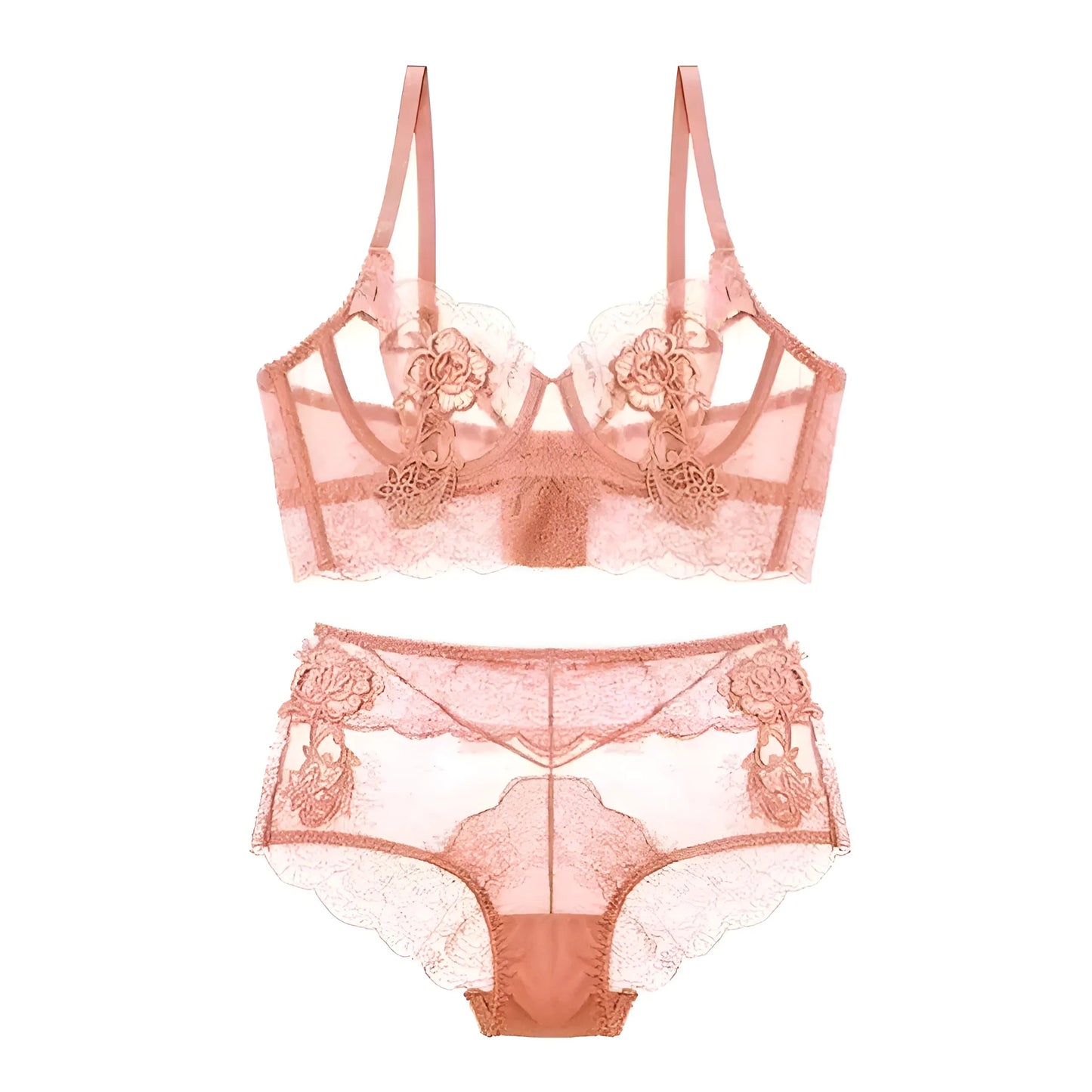 Rose Ensemble de lingerie en dentelle