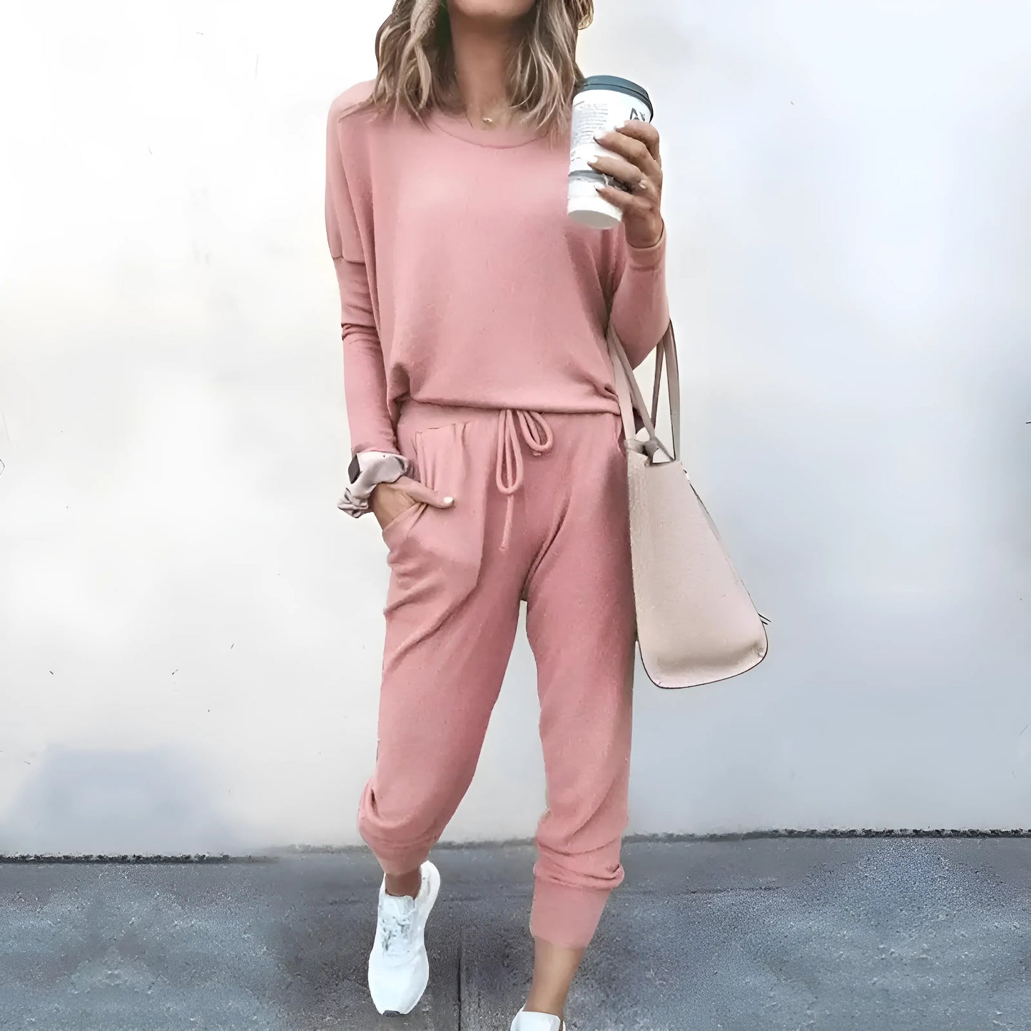 Rose Ensemble de survêtement décontracté