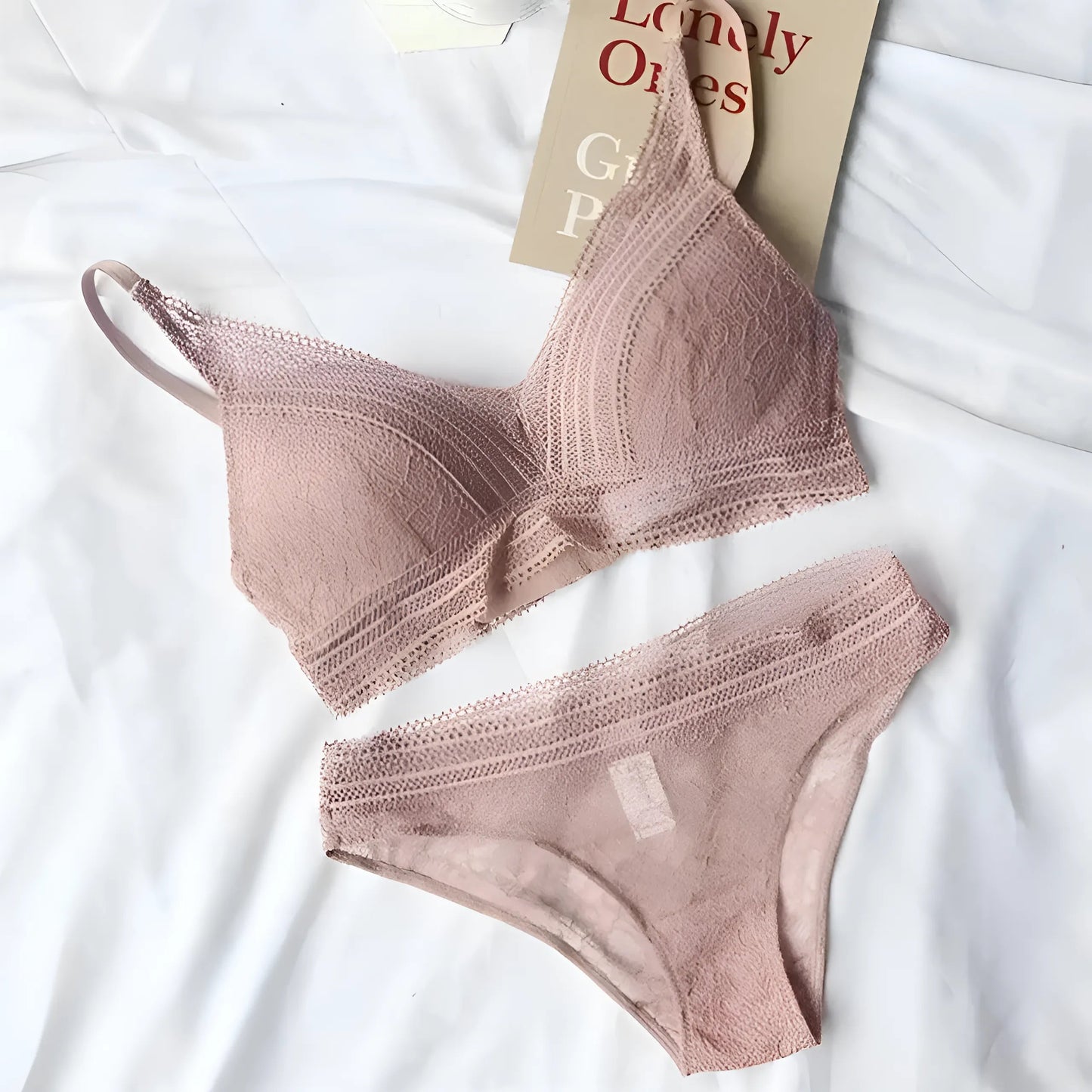 Rose Ensemble de vêtements de détente confortable avec taille élastique