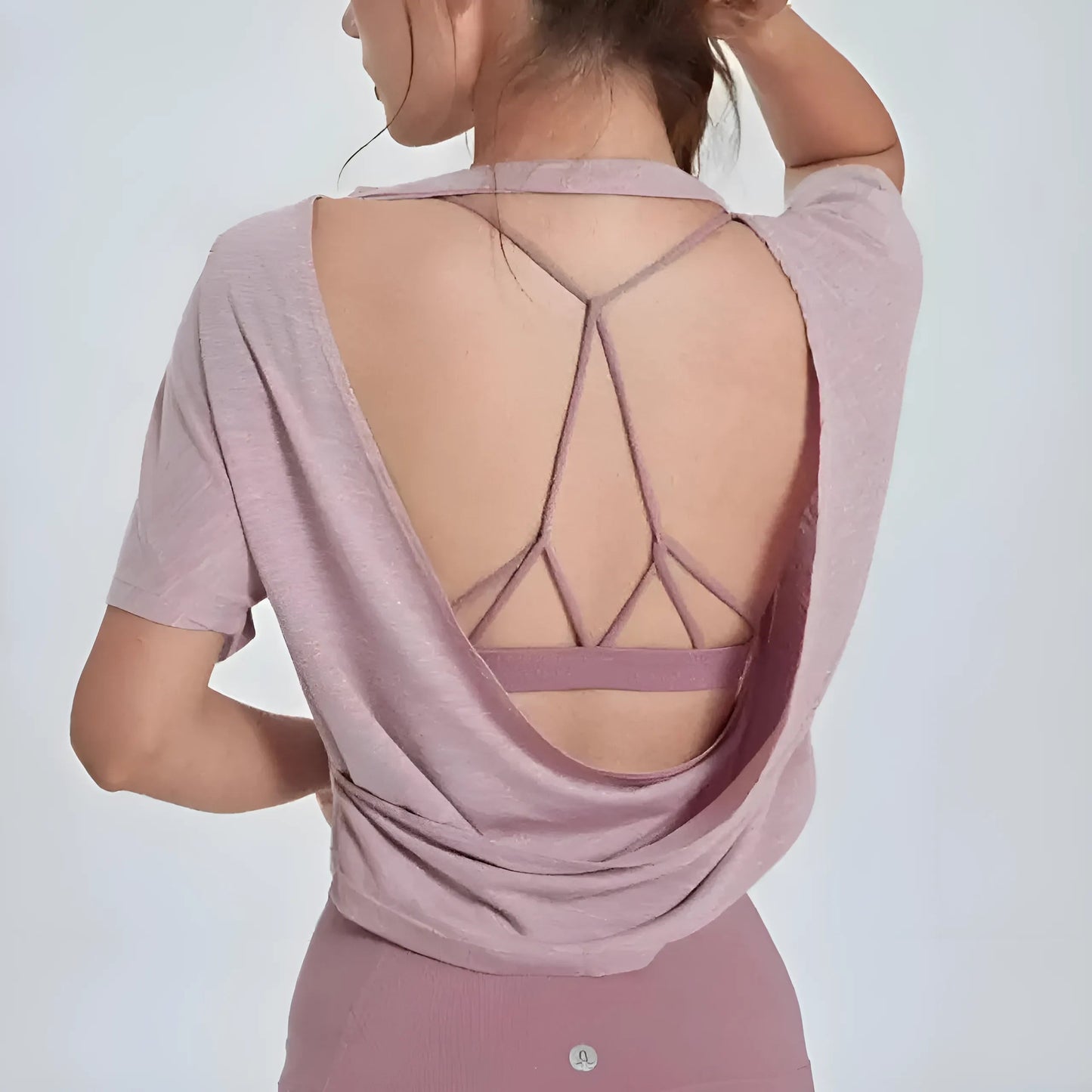 Rose Haut de sport ample