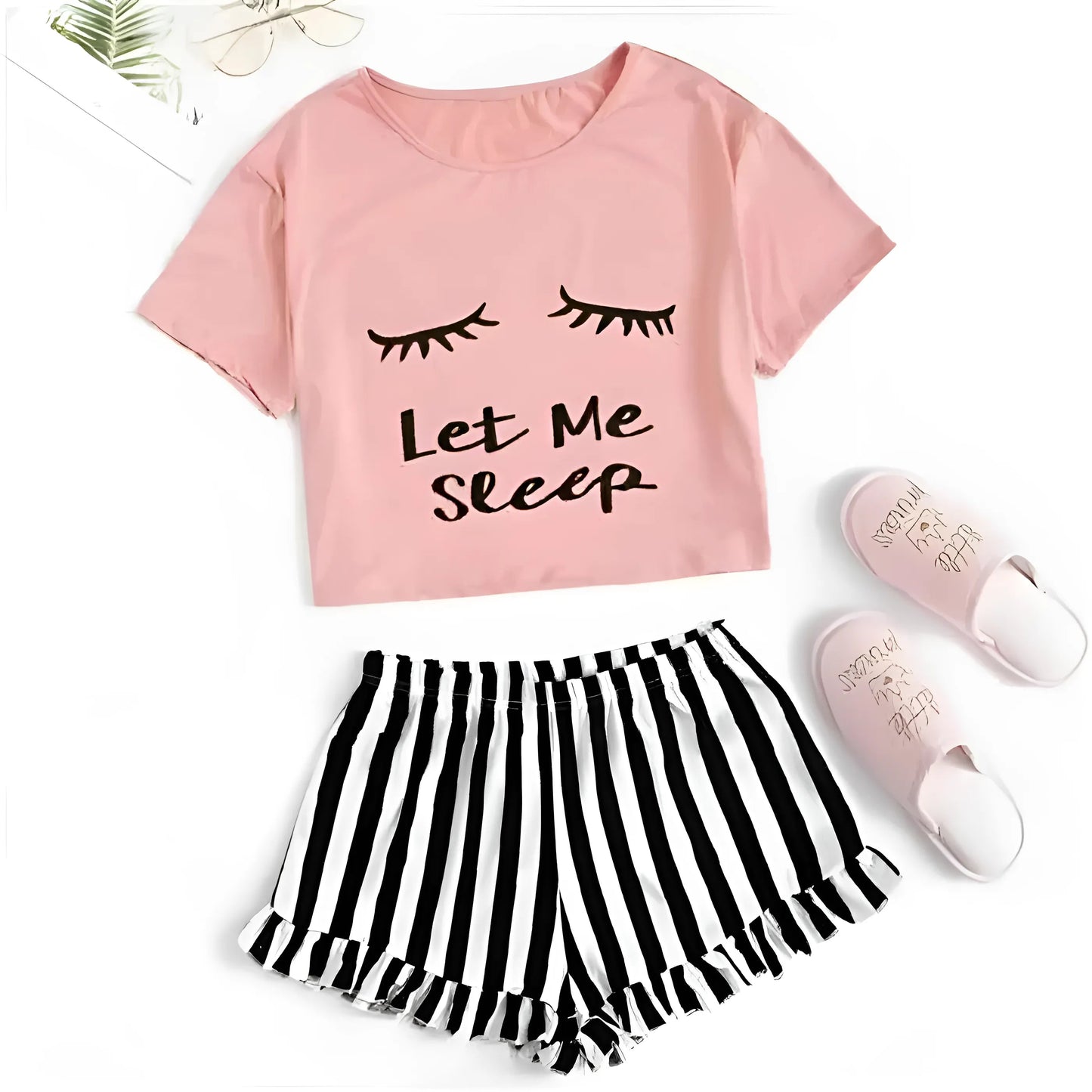 Rose Laisse-moi dormir pyjamas