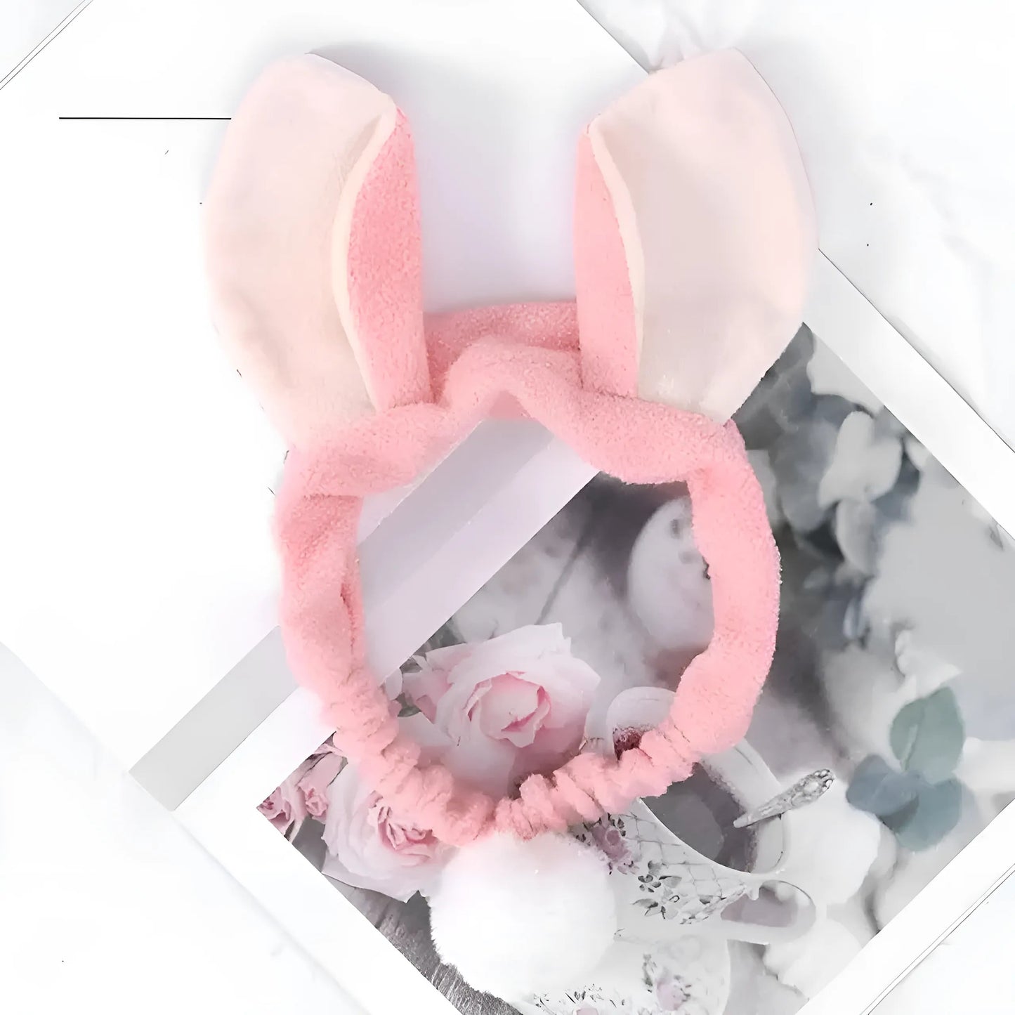 Rose Serre-tête en forme d'oreilles de lapin