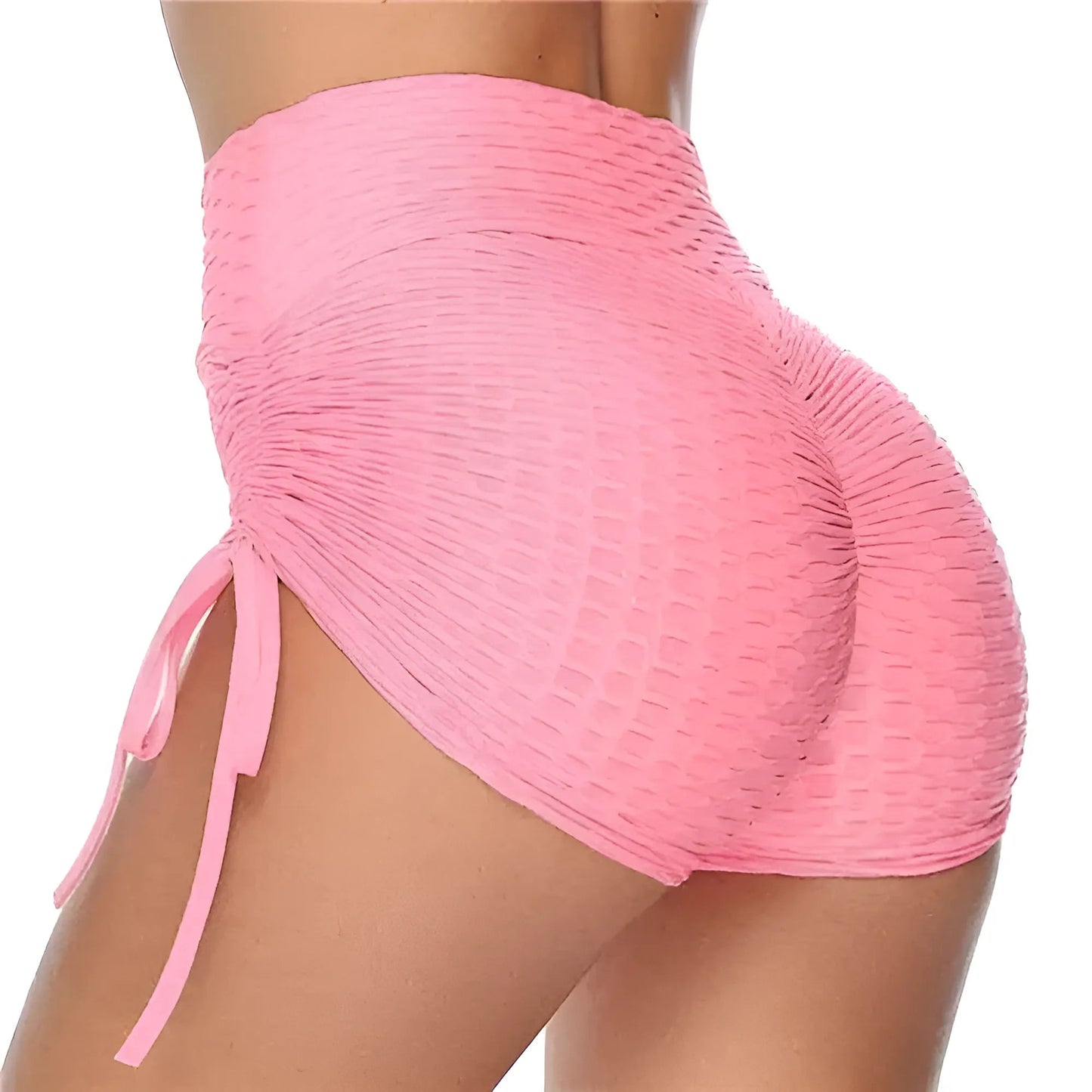 Rose Shorts de sport avec détail à nouer