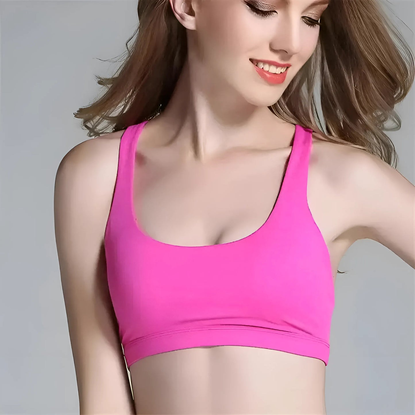 Rose Soutien-gorge de sport respirant