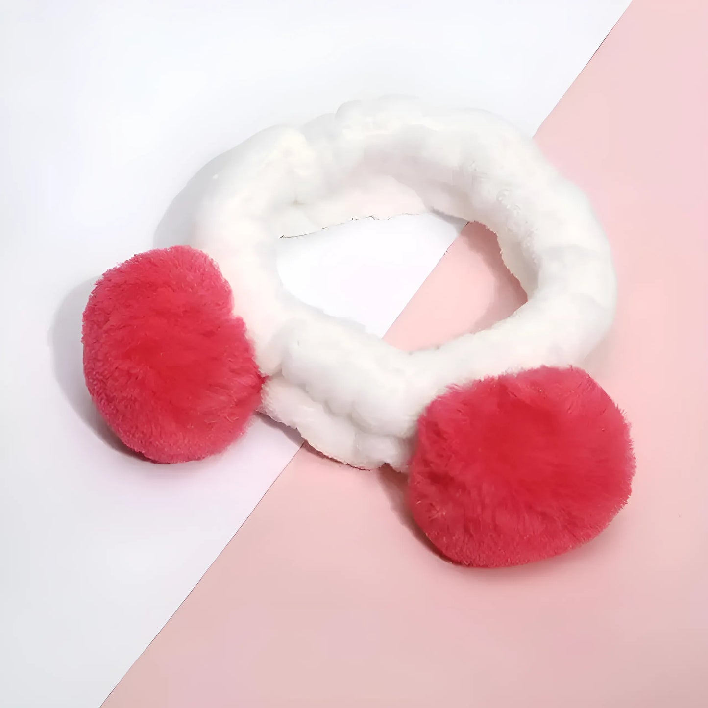 Rouge Bandeau à pompons