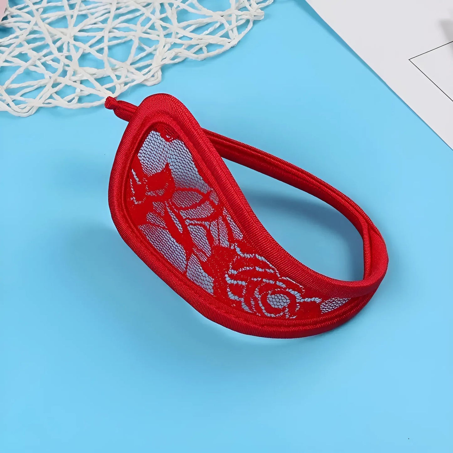 Rouge C-Strings en dentelle universelle