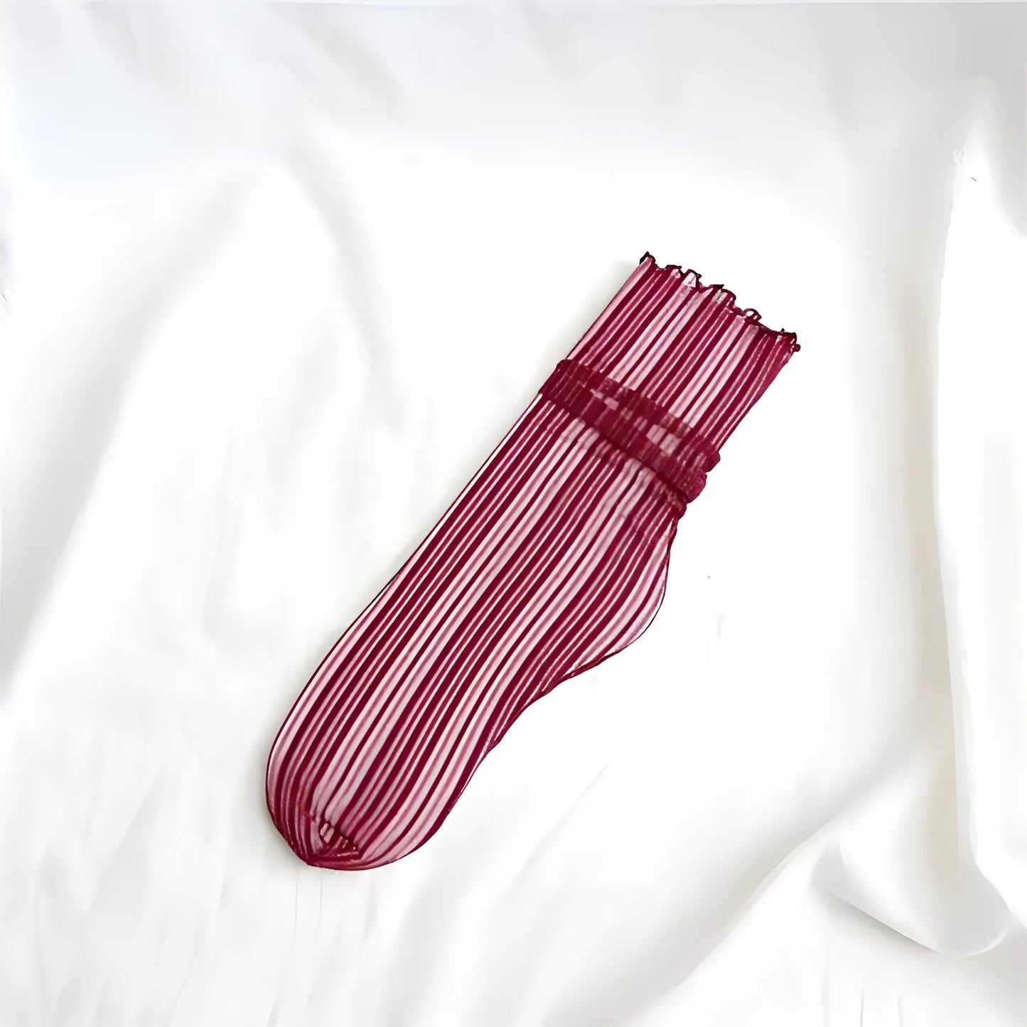 Rouge Chaussettes de cheville décoratives