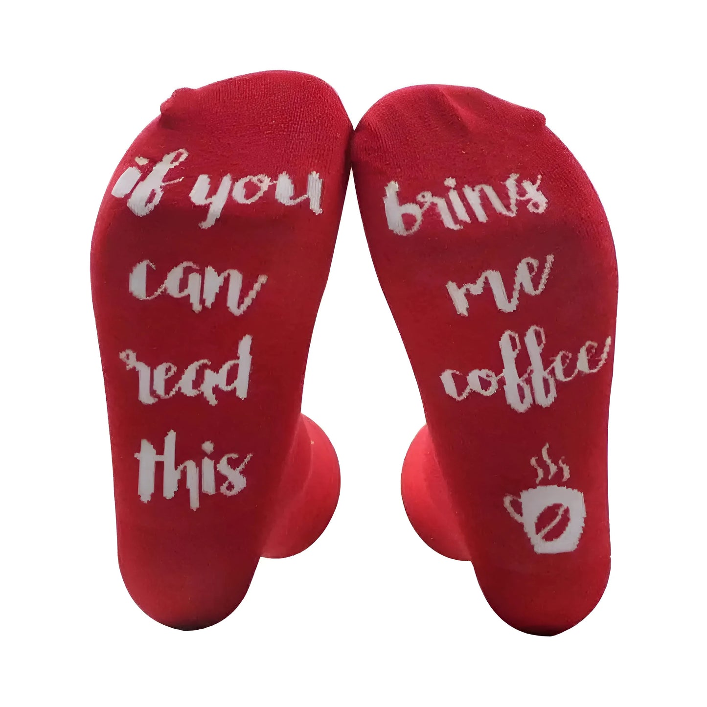 Rouge Chaussettes pour hommes avec des citations amusantes
