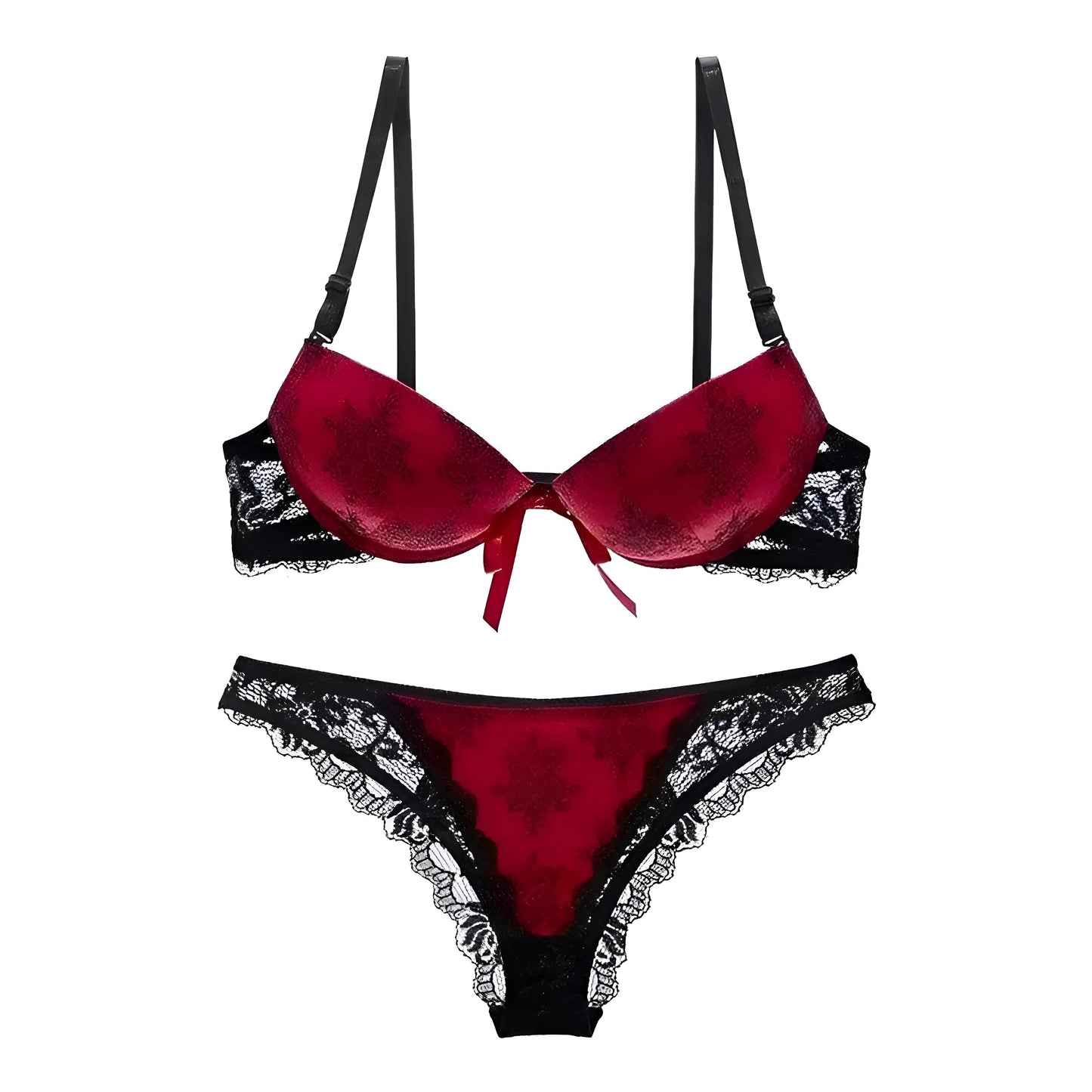 Rouge Ensemble de lingerie élégant
