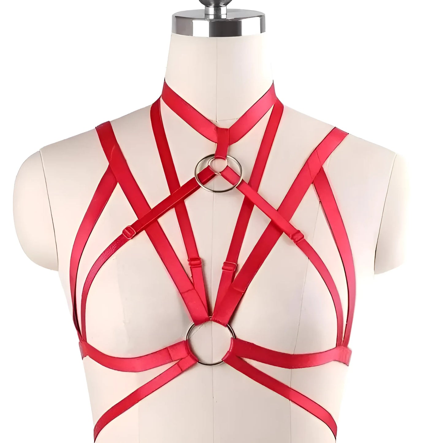 Rouge Harnais de couleur pastel