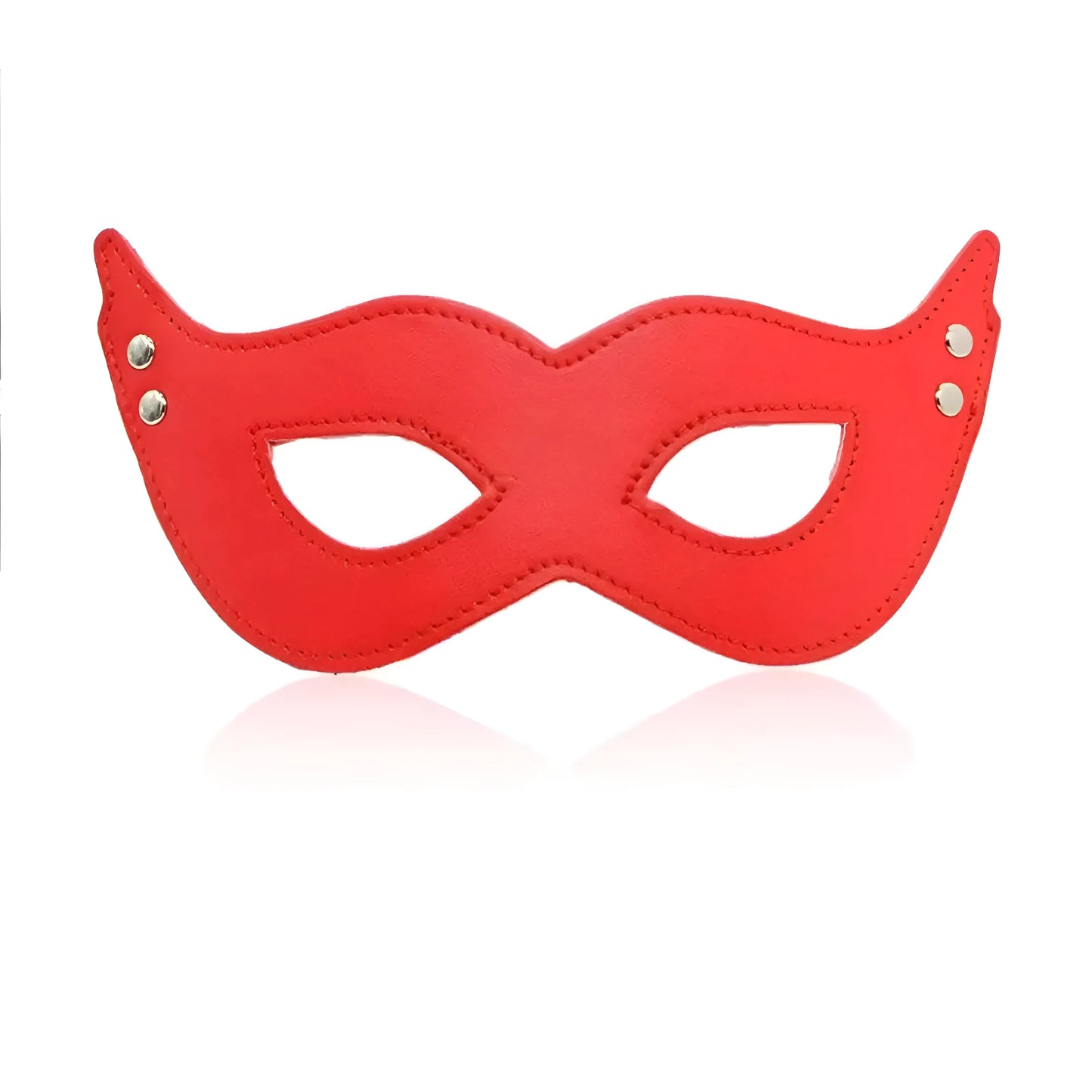 Rouge Masque en cuir simple