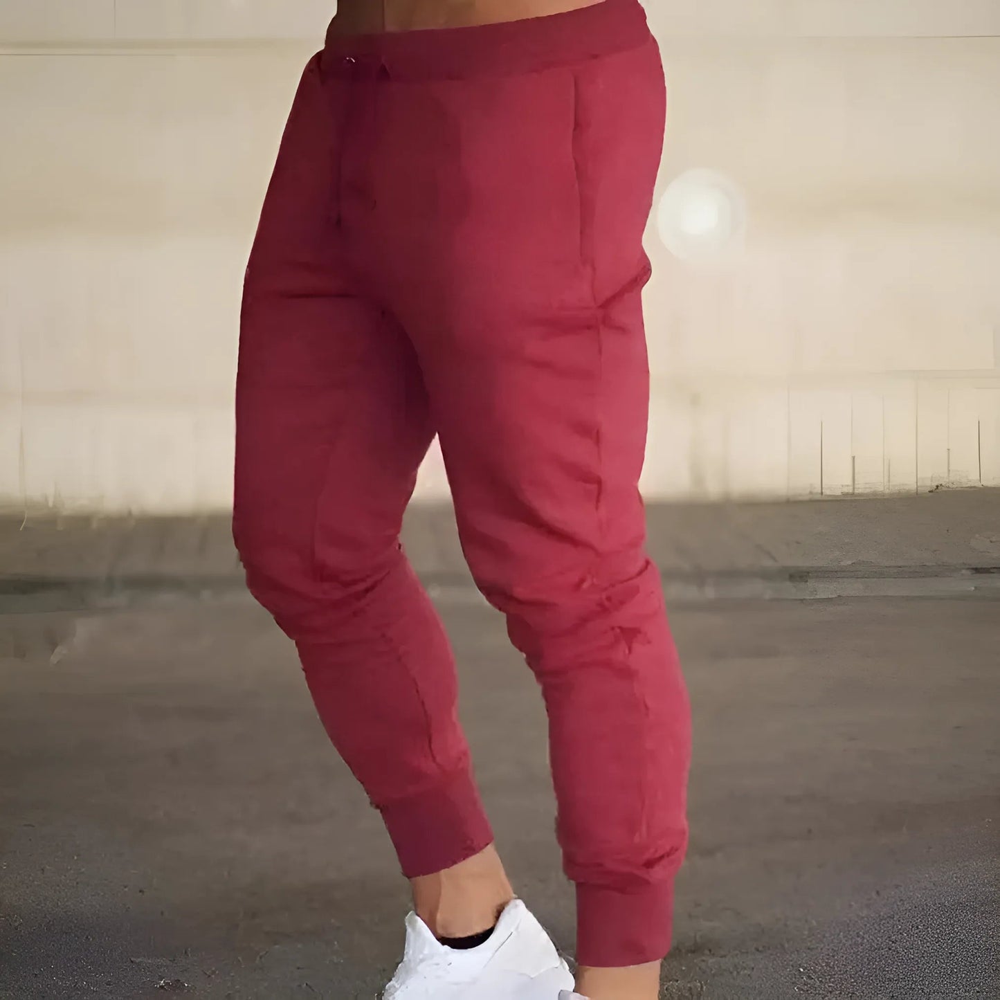 Rouge Pantalons de survêtement classiques