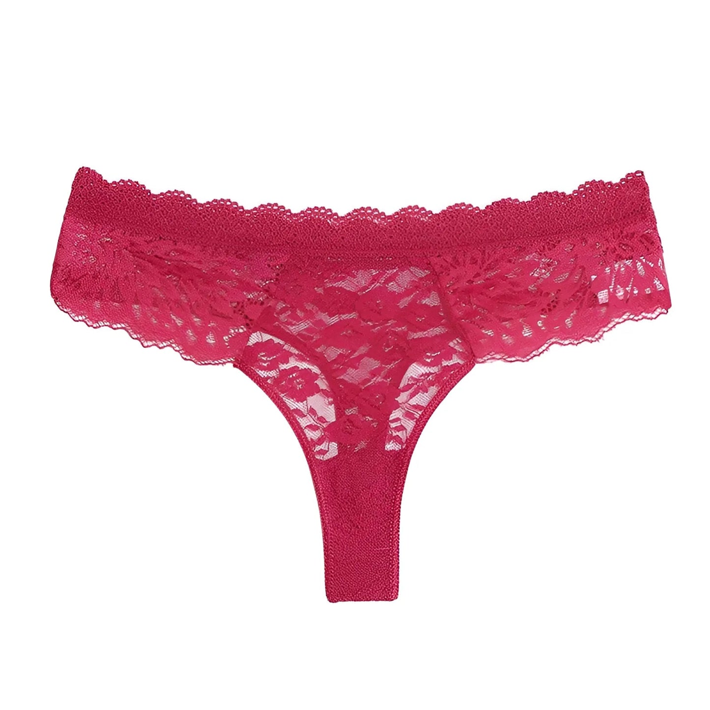 Rouge String en dentelle classique