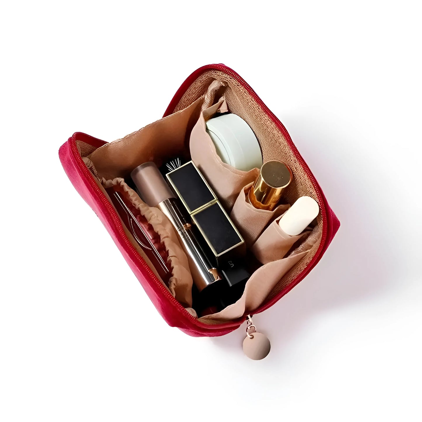 Sac cosmétique zippé compact