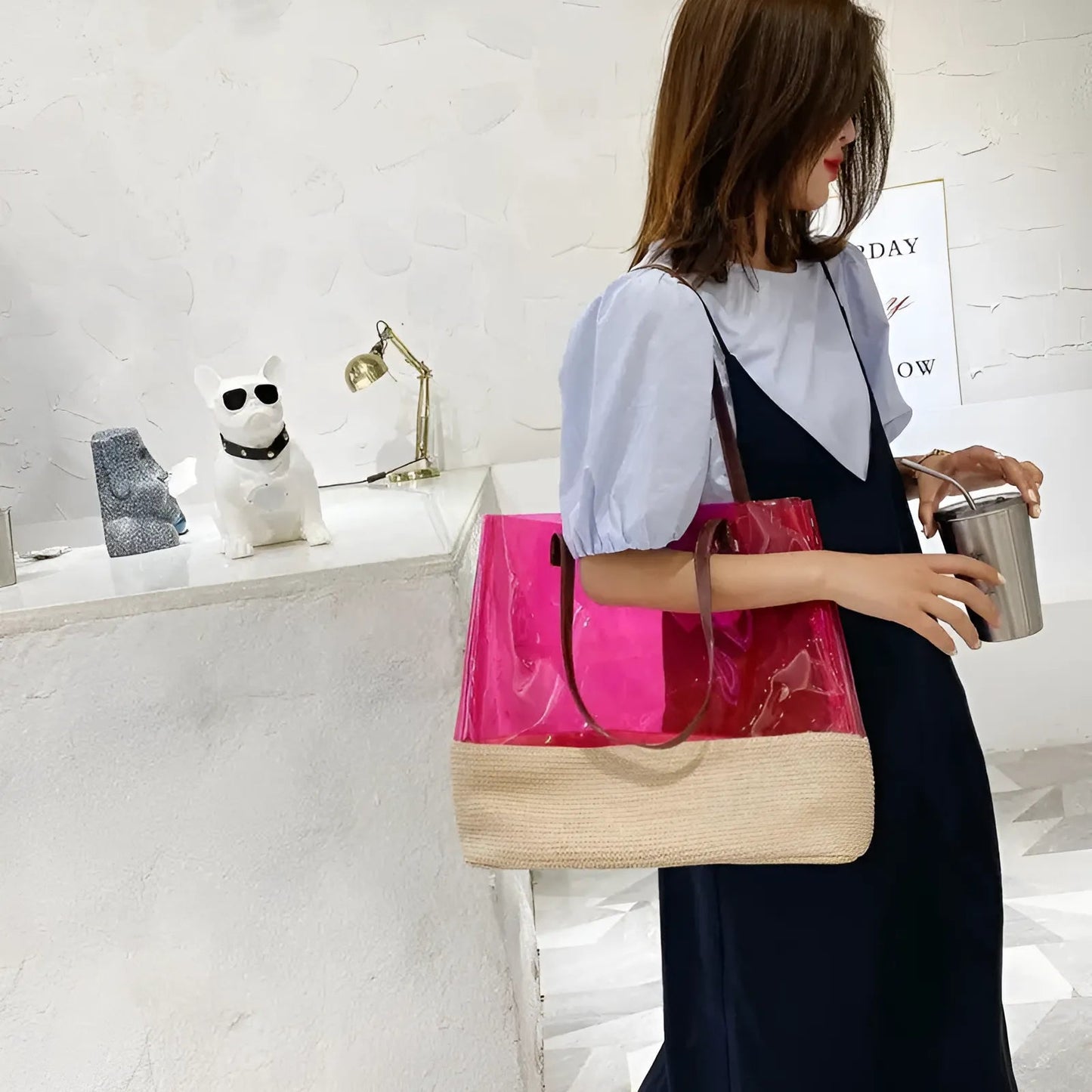 Sac de plage transparent