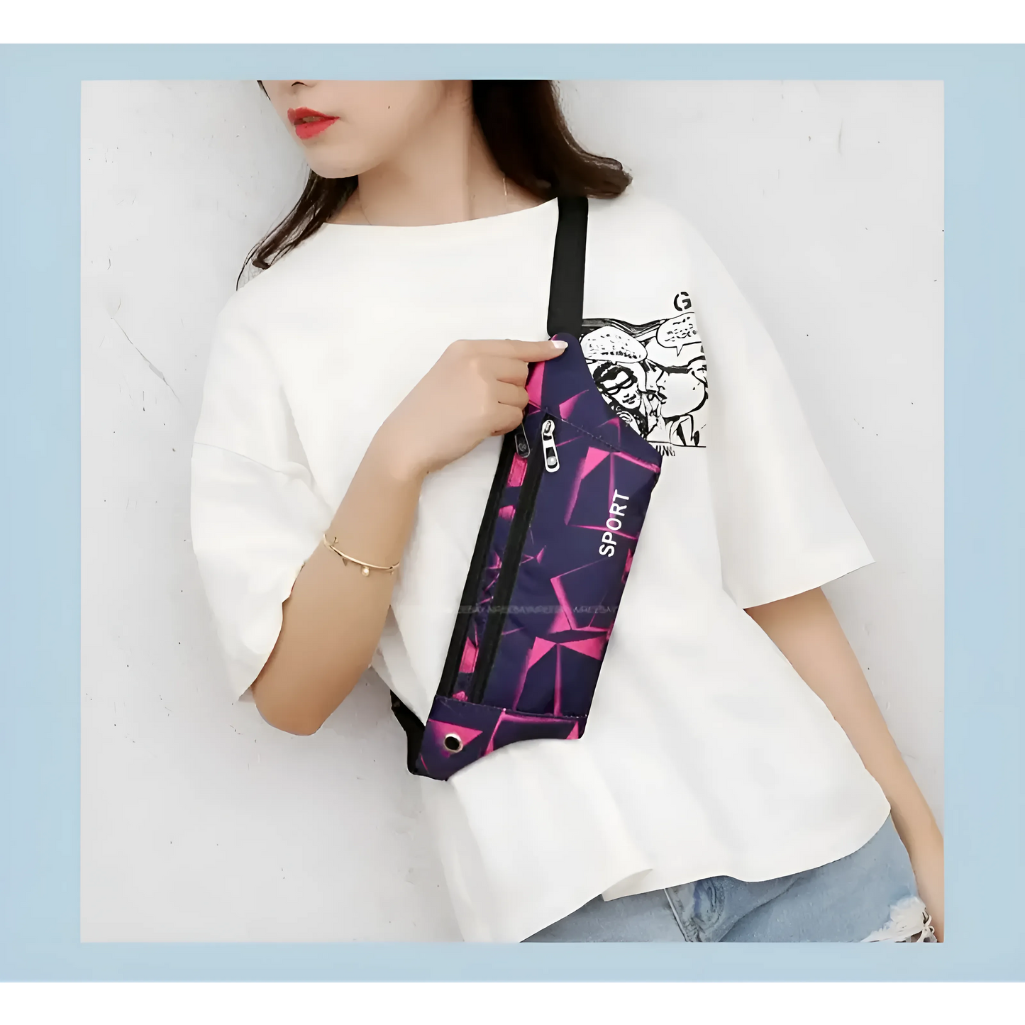Sac de taille de course en motifs