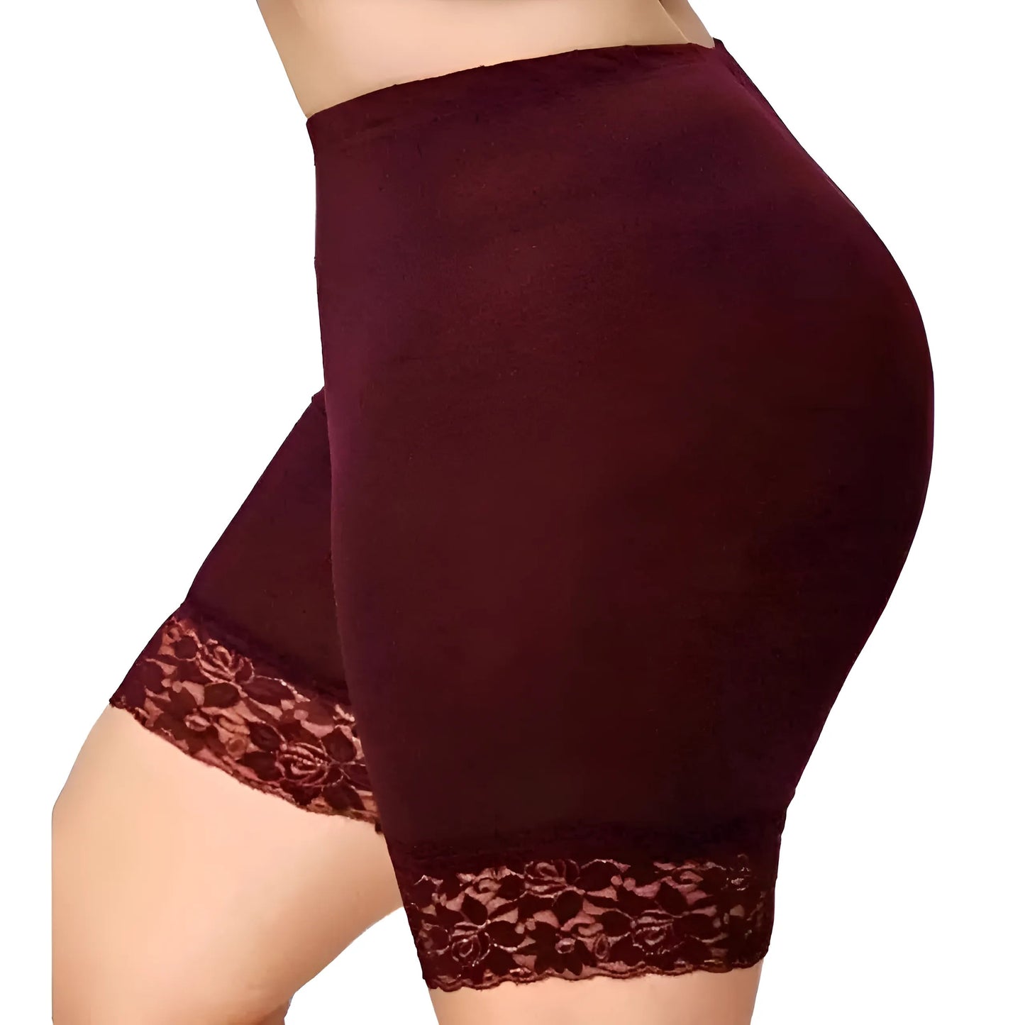 Shorts de modelage avec dentelle