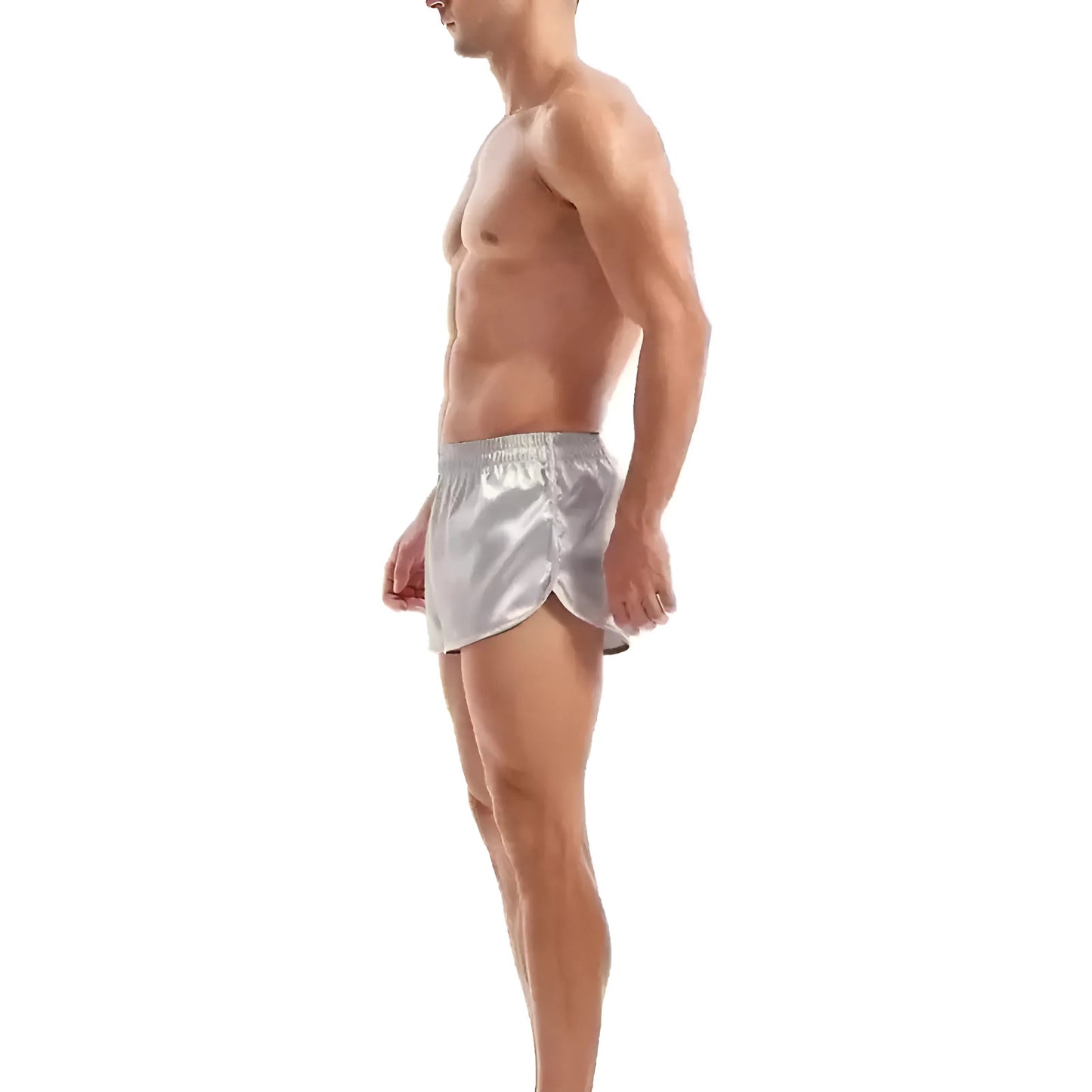 Shorts en satin pour hommes