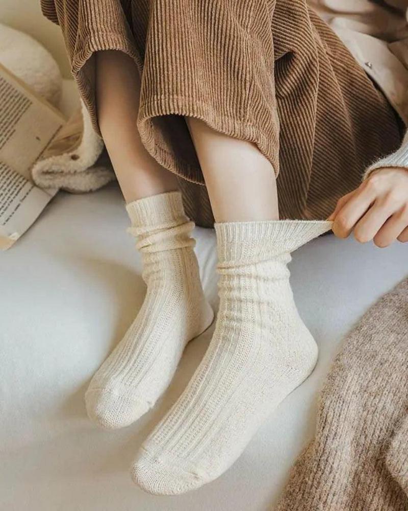 Chaussettes longues et chaudes à motif