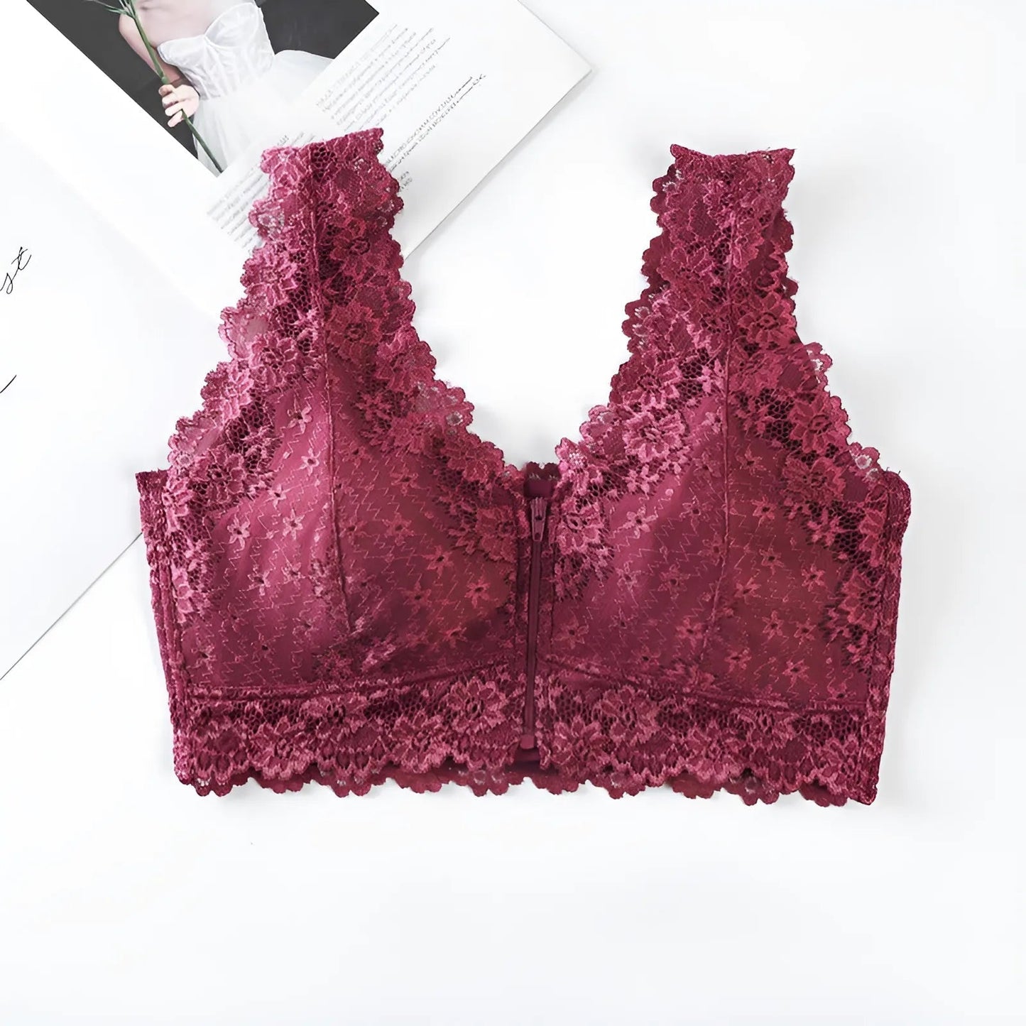 Soutien-gorge à fermeture en dentelle