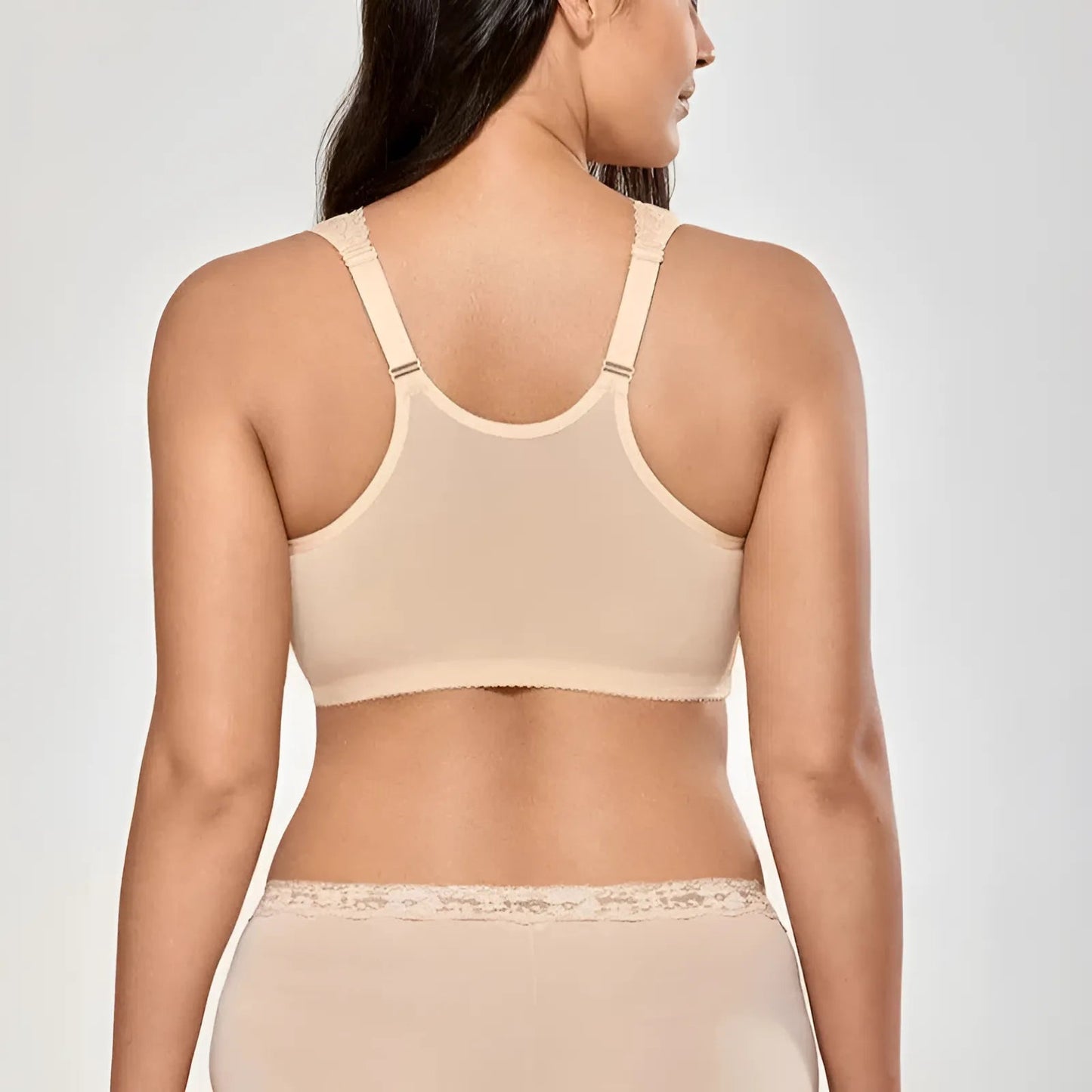 Soutien-gorge à lacets à fermeture avant en grandes tailles