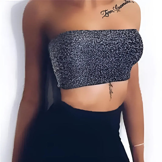 Soutien-gorge bandeau brillant
