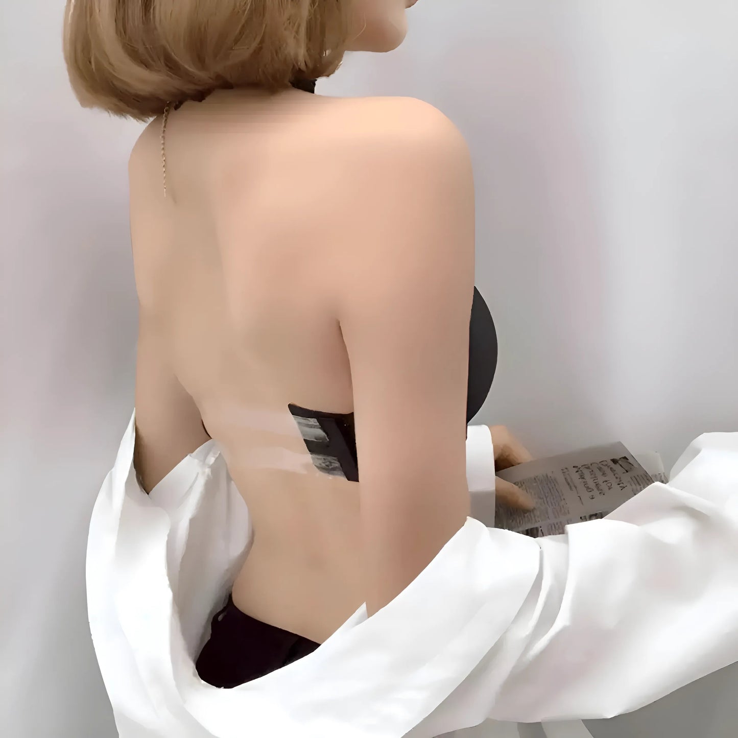 Soutien-gorge Bardot avec fermeture à bretelle transparente