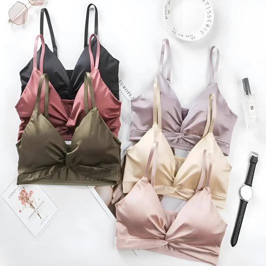 Soutien-gorge bralette en satin