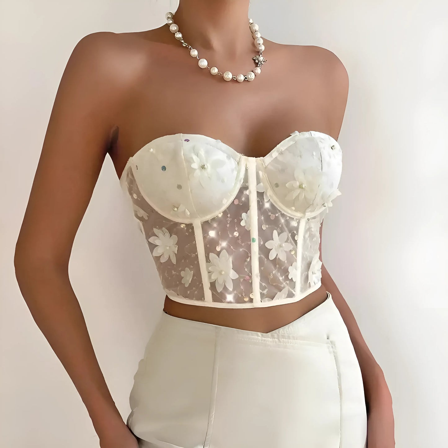Soutien-gorge floral Bardot