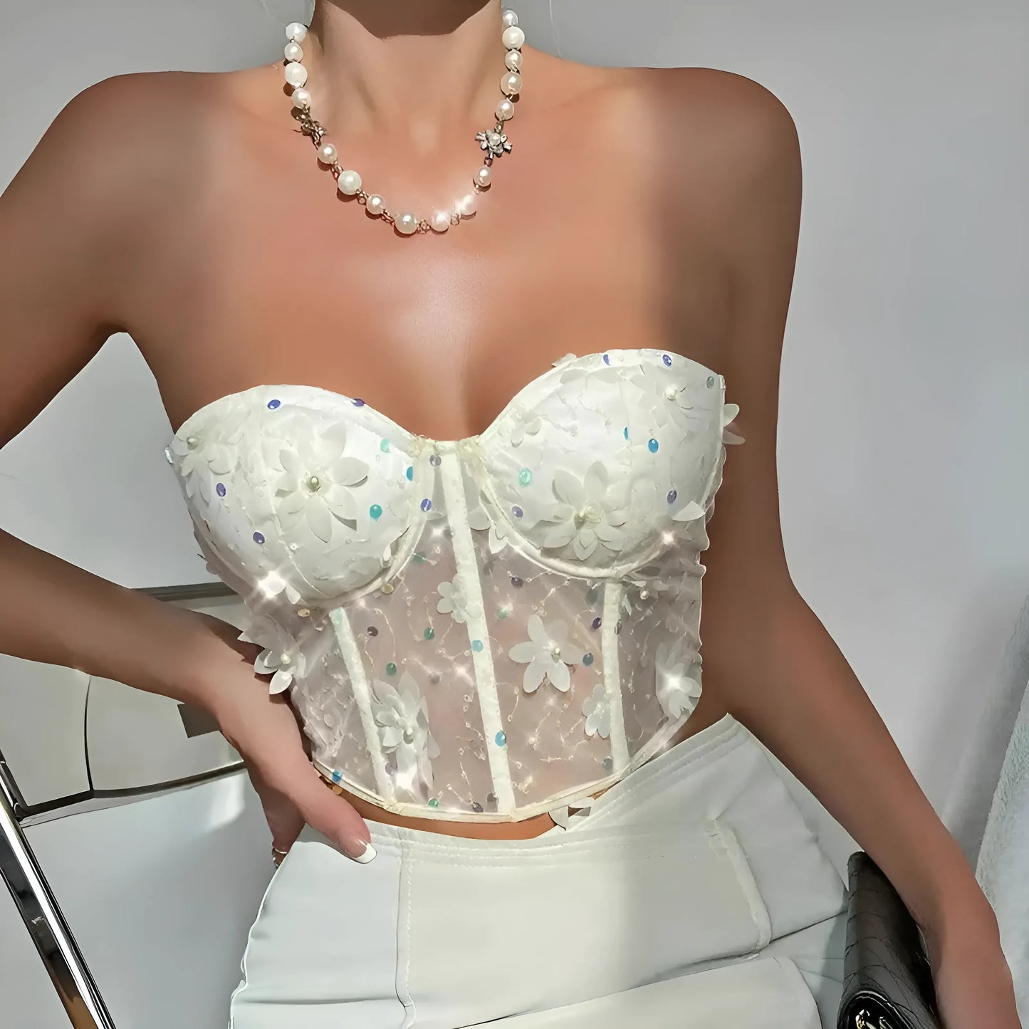 Soutien-gorge floral Bardot
