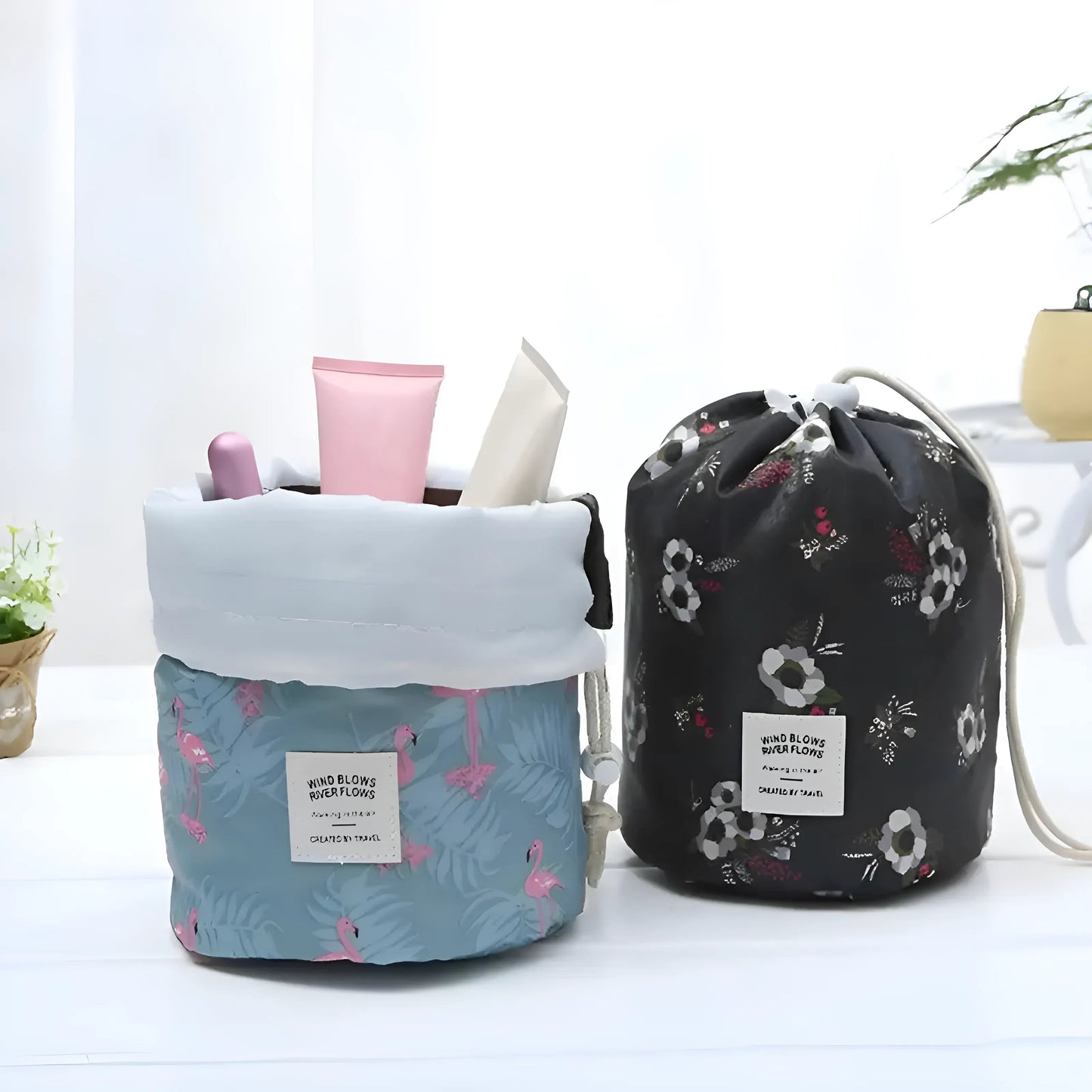 Trousse de maquillage pratique avec fermeture éclair