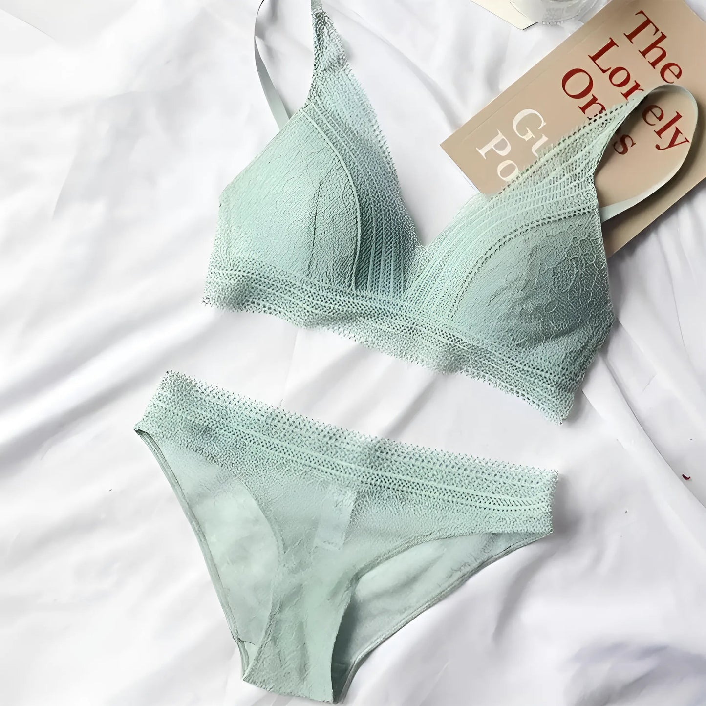 Vert Ensemble de vêtements de détente confortable avec taille élastique